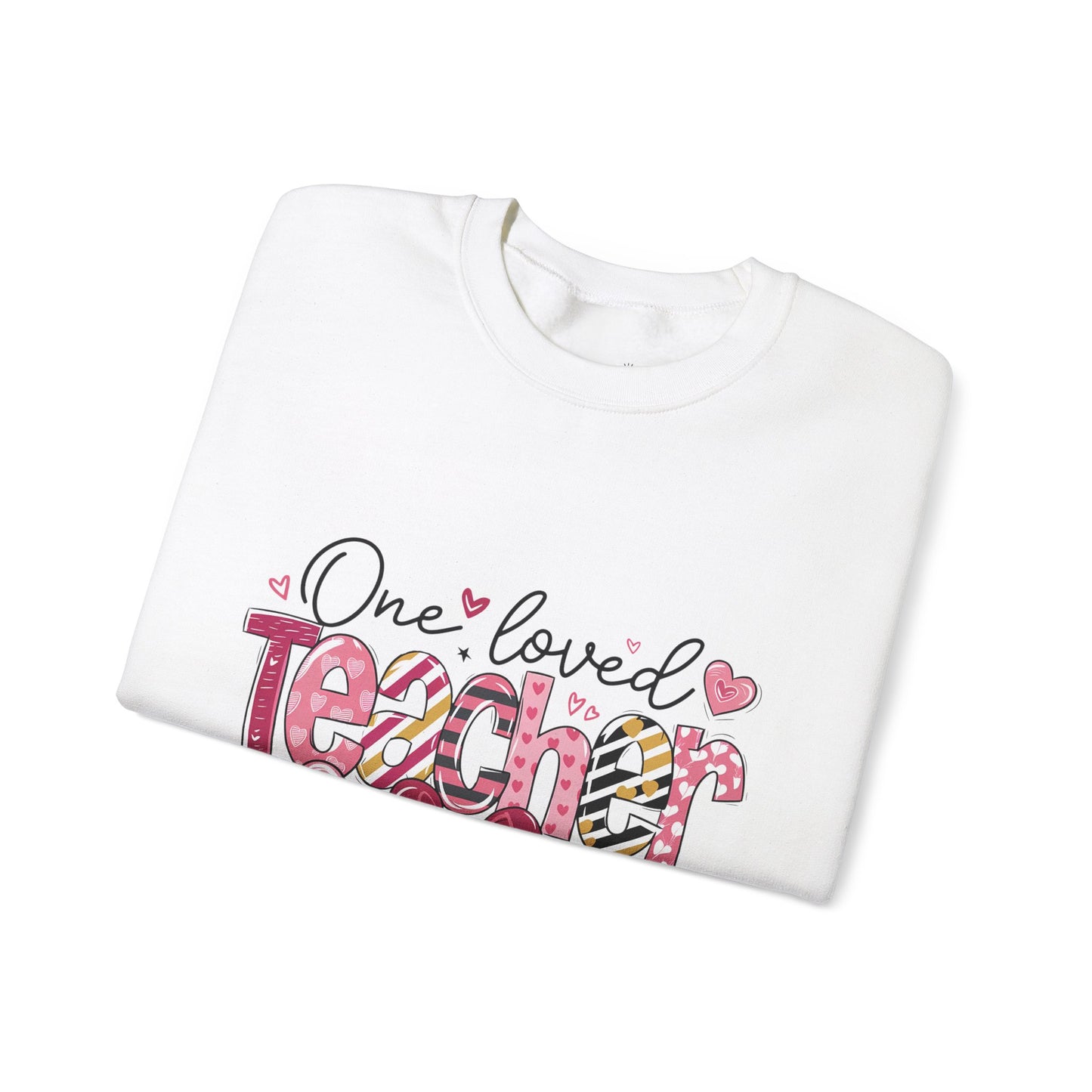 One Loved Teacher Sweatshirt, Gift for Teacher, Educational Apparel, Teacher Appreciation, Classroom Style, Unisex Crewneck