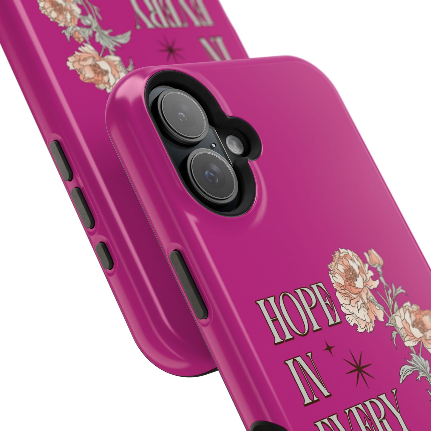 Inspirational Floral Magnetic Tough Case - "Hope in Every Season"