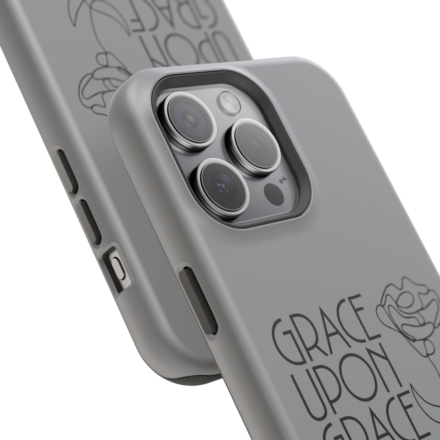 Inspirational Magnetic Phone Case - 'Grace Upon Grace' Design
