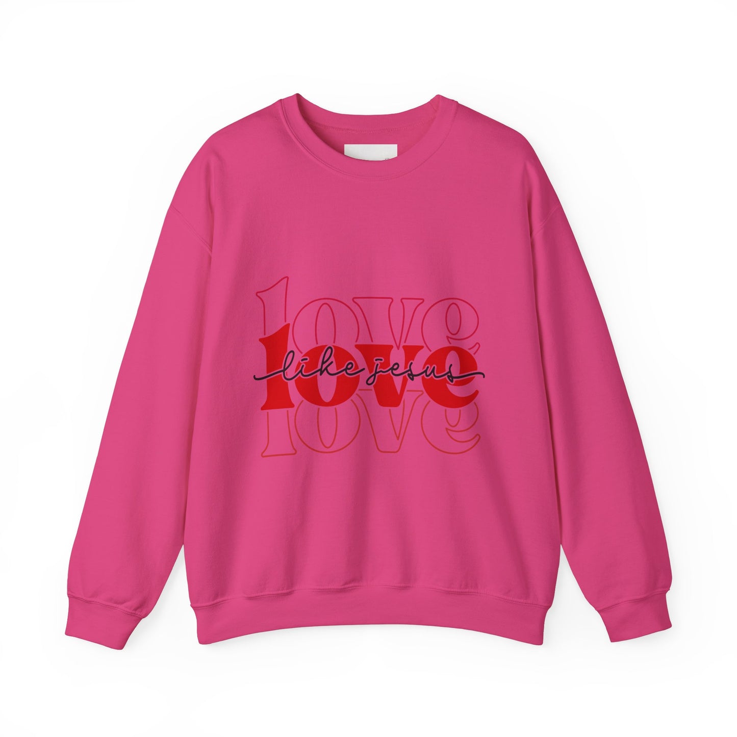 Love Like Jesus Unisex Crewneck Sweatshirt, Cozy Gift for Friends, Casual Wear, Birthday, Valentine's Day, Friendship Apparel