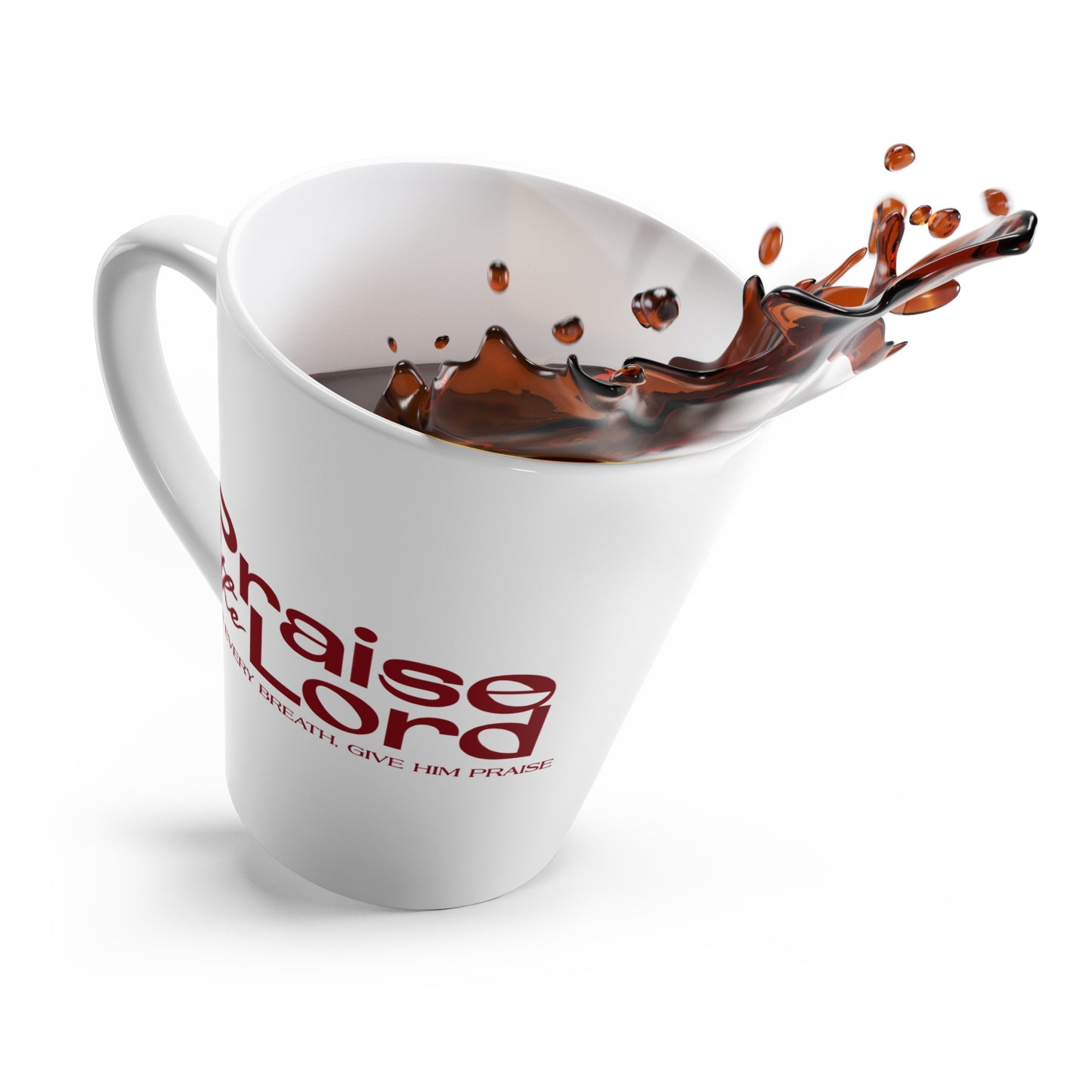 Inspirational Latte Mug - "Praise the Lord" - Perfect Gift for Faith & Coffee Lovers
