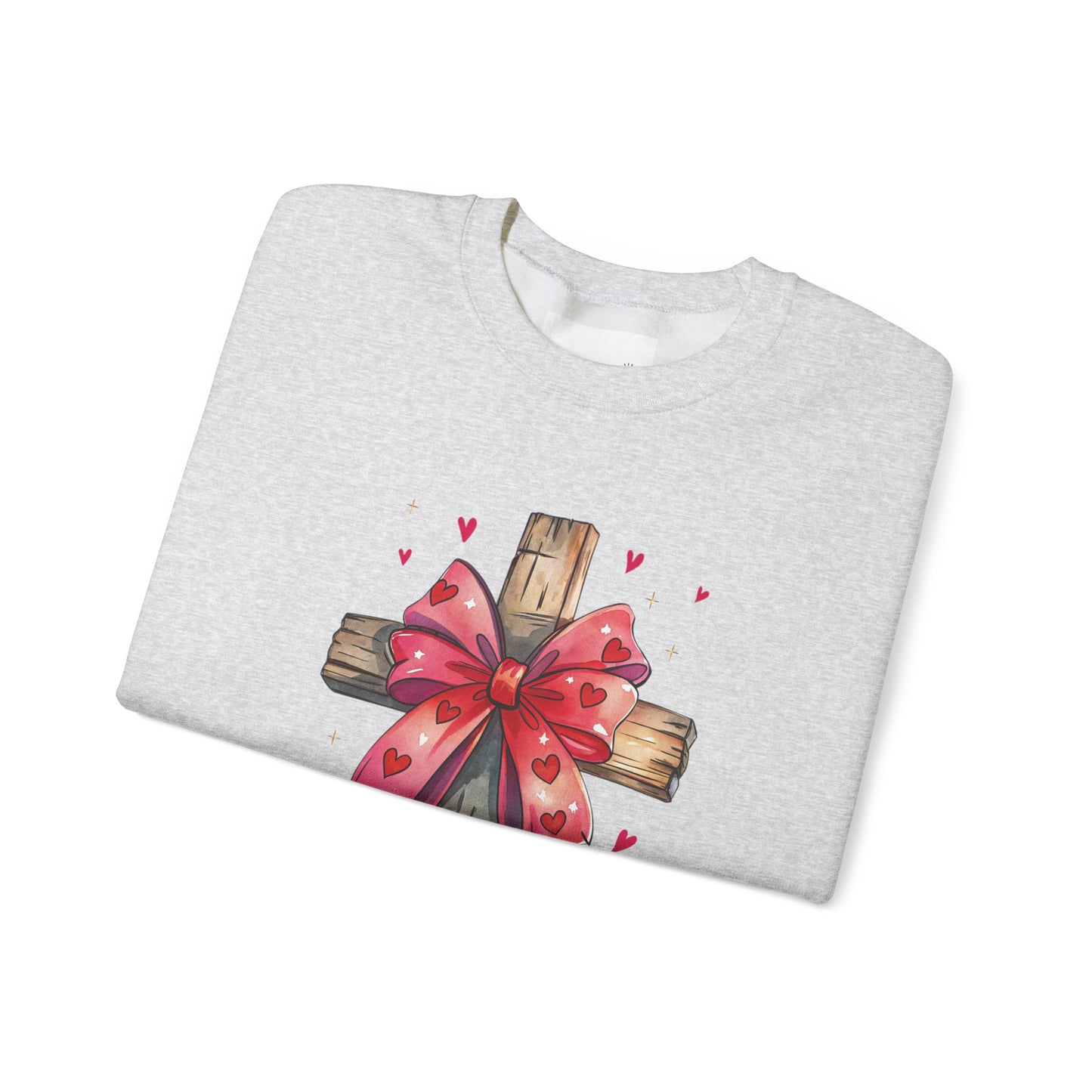 Faith-Inspired Crewneck Sweatshirt, Cozy Christian Gift, Jesus Love Apparel, Church Sweatshirt, Cute Casual Outfit