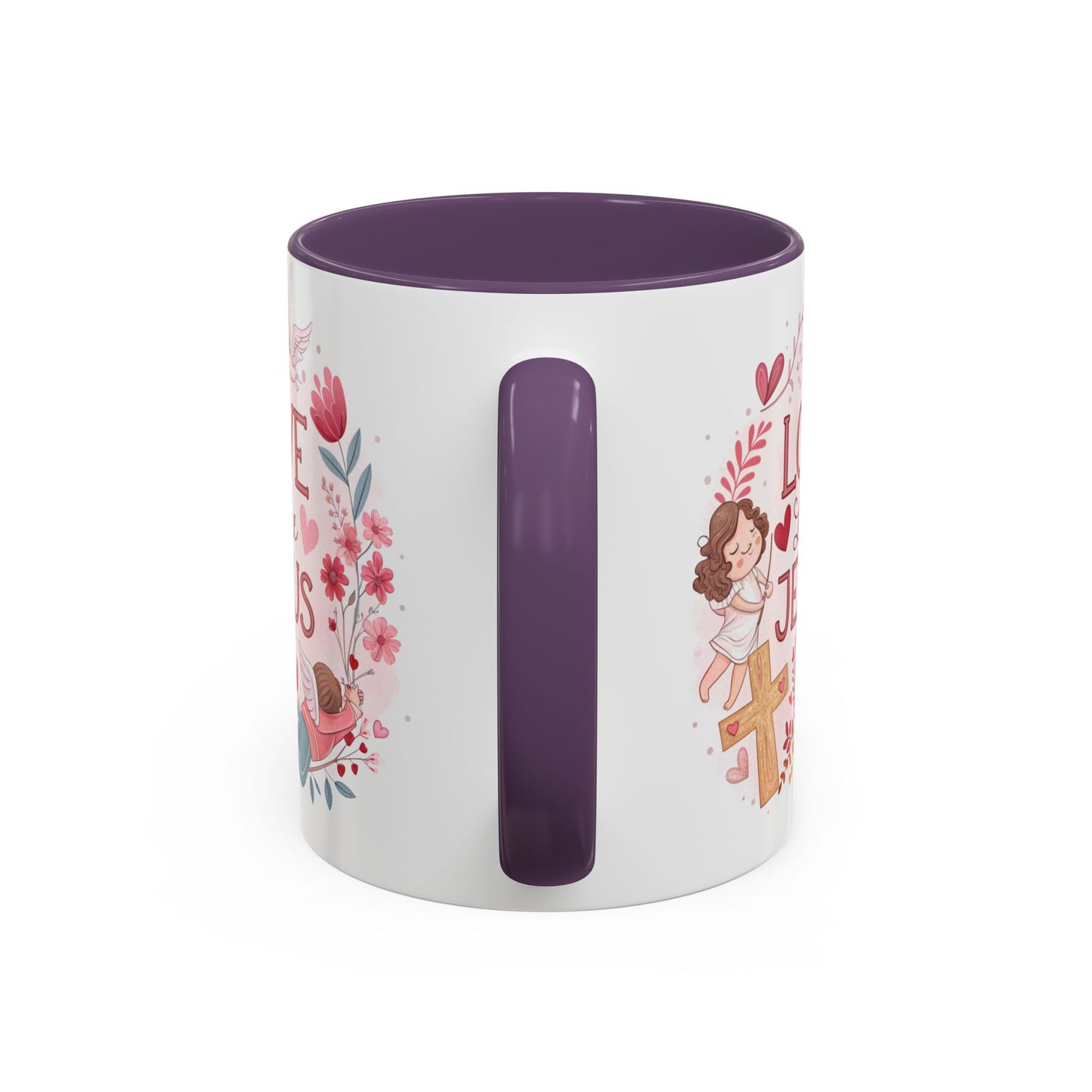 Inspirational Accent Coffee Mug - "Love Like Jesus" Design, Motivational Gift for Christians, Religious Home Decor, Unique Coffee Lover's