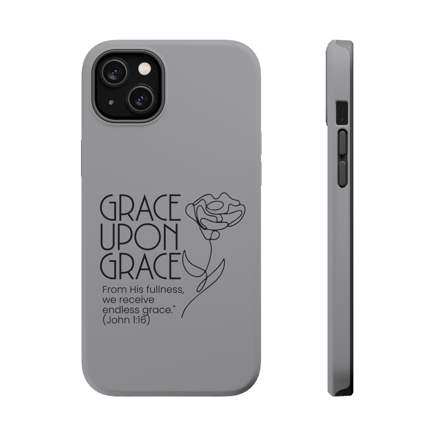 Inspirational Magnetic Phone Case - 'Grace Upon Grace' Design
