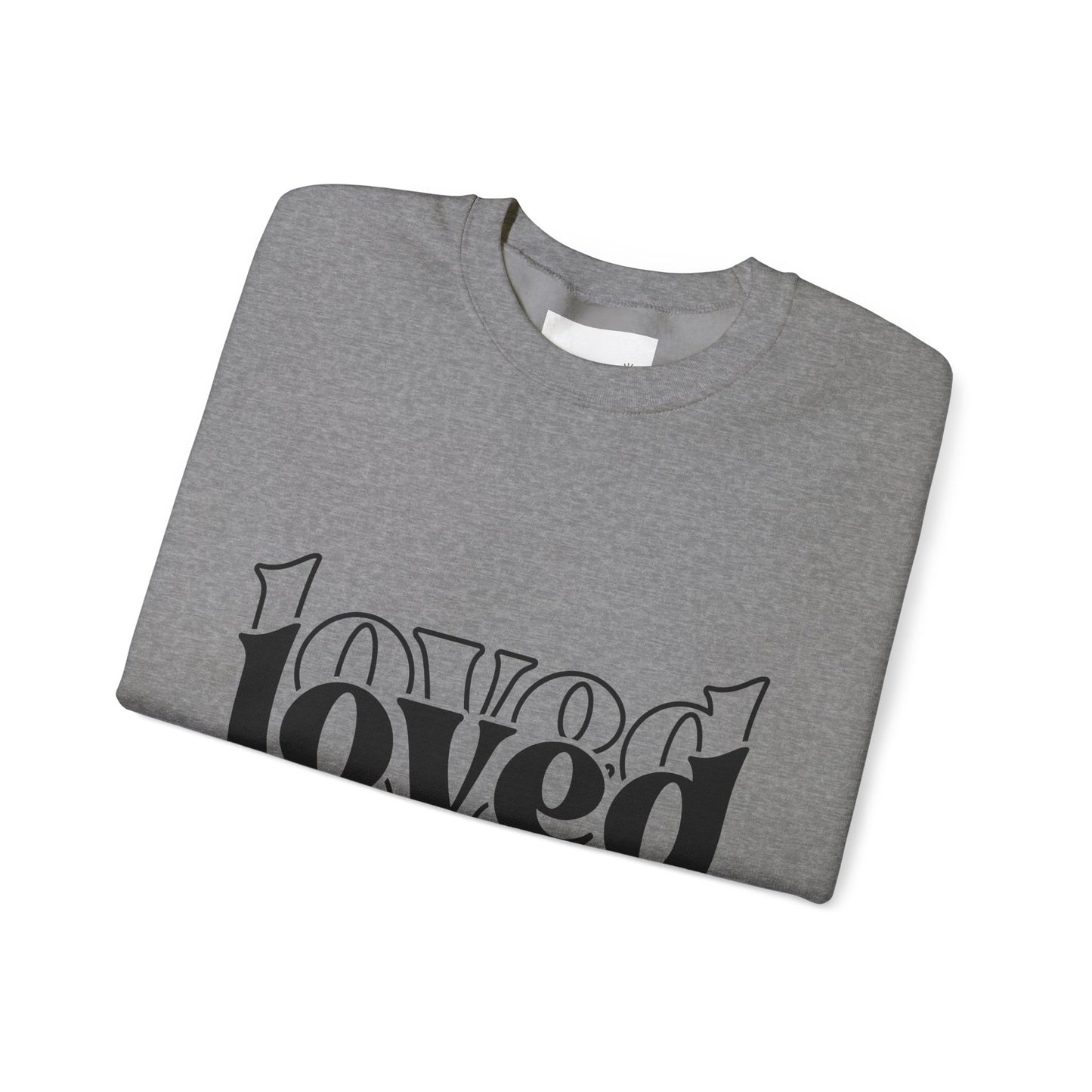 Loved Crewneck Sweatshirt | Cozy Christian Apparel, Perfect for Faith Events, Gift for Her, Church Outfits, Inspirational Fashion