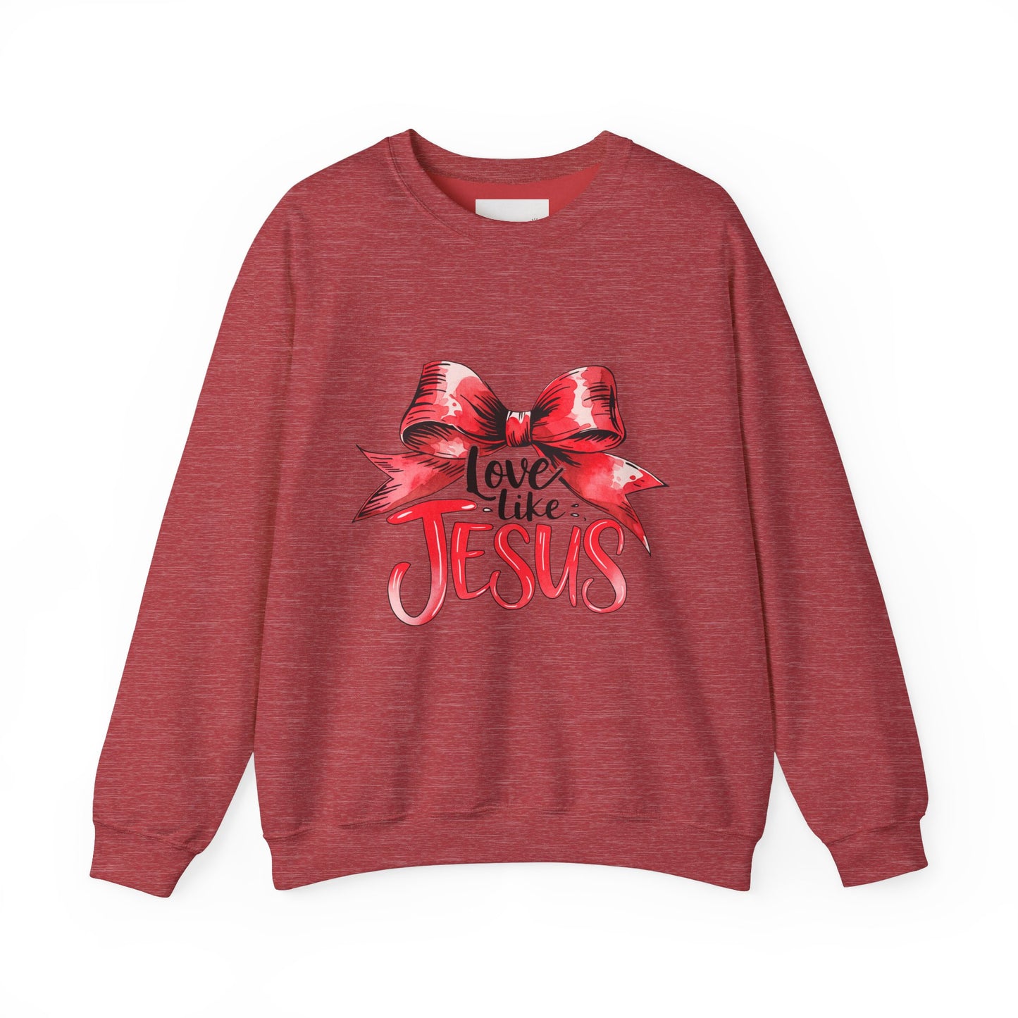 Love Like Jesus Sweatshirt | Inspirational Crewneck | Faith-Based Apparel | Christian Gift | Cozy Church Wear, Religious Motivation,