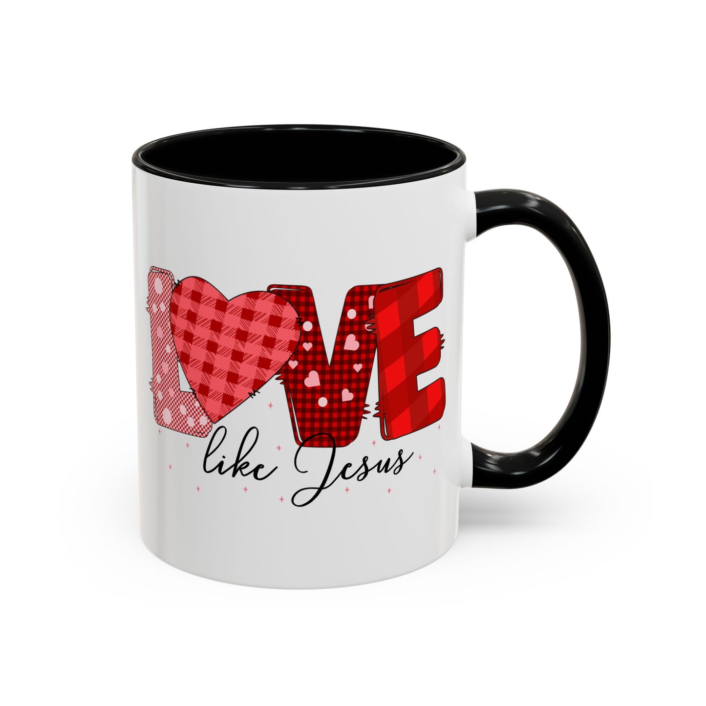 Love Like Jesus Accent Coffee Mug - Perfect Gift for Coffee Lovers, Inspirational Mug for Holidays, Home Décor, Christian Gifts, Home