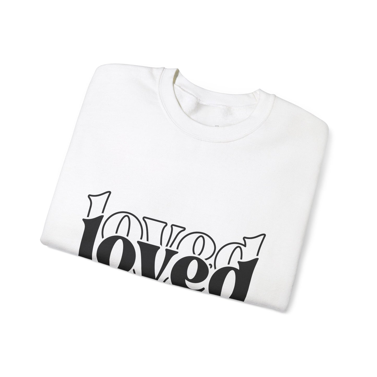Loved Crewneck Sweatshirt | Cozy Christian Apparel, Perfect for Faith Events, Gift for Her, Church Outfits, Inspirational Fashion
