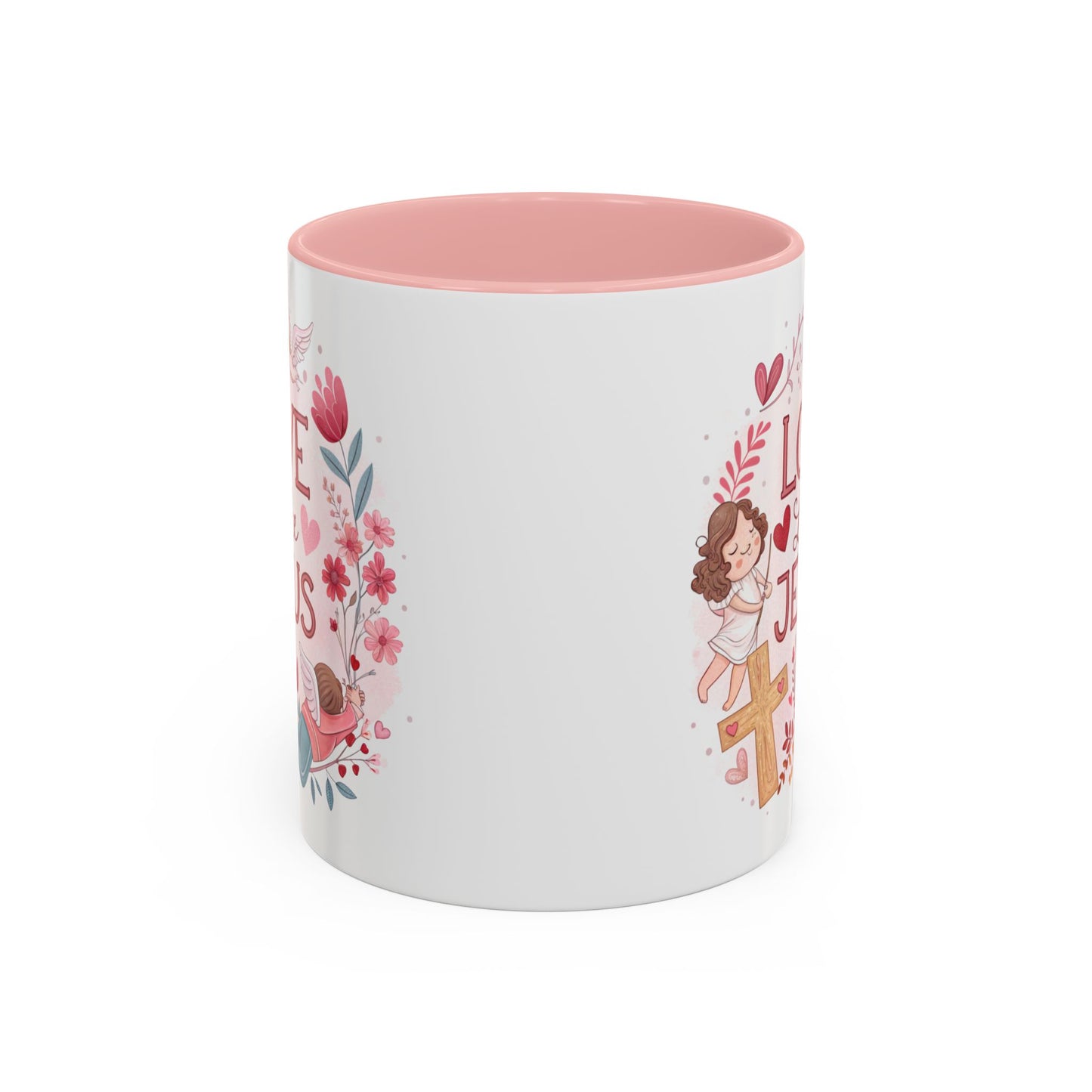 Inspirational Accent Coffee Mug - "Love Like Jesus" Design, Motivational Gift for Christians, Religious Home Decor, Unique Coffee Lover's