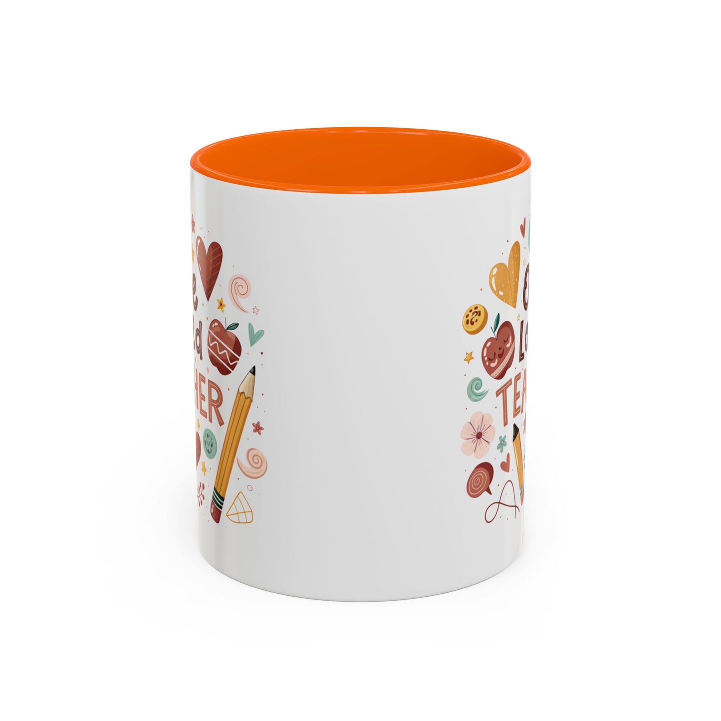 Teacher Appreciation Coffee Mug, Cute Gift for Educators, One Loved Teacher, Ideal for Birthdays and Holidays, Fun and Colorful