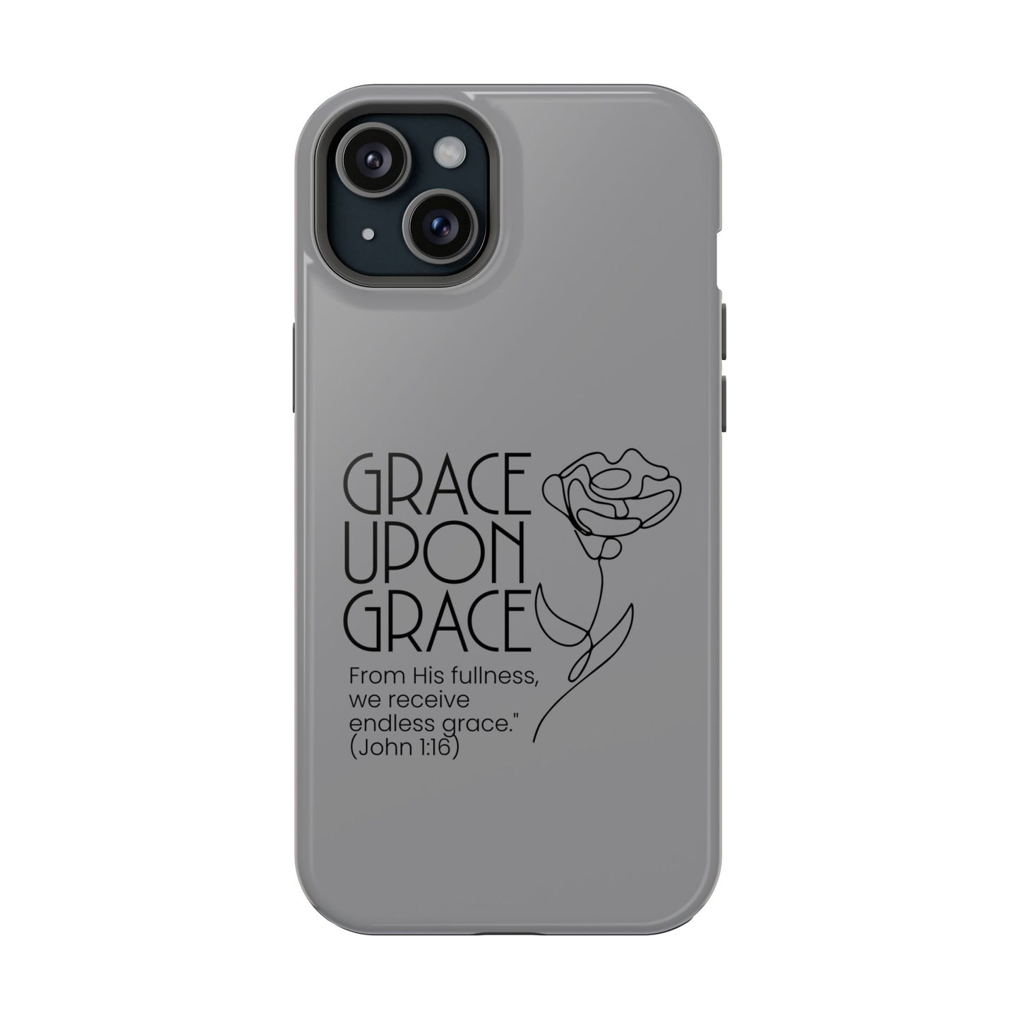 Inspirational Magnetic Phone Case - 'Grace Upon Grace' Design