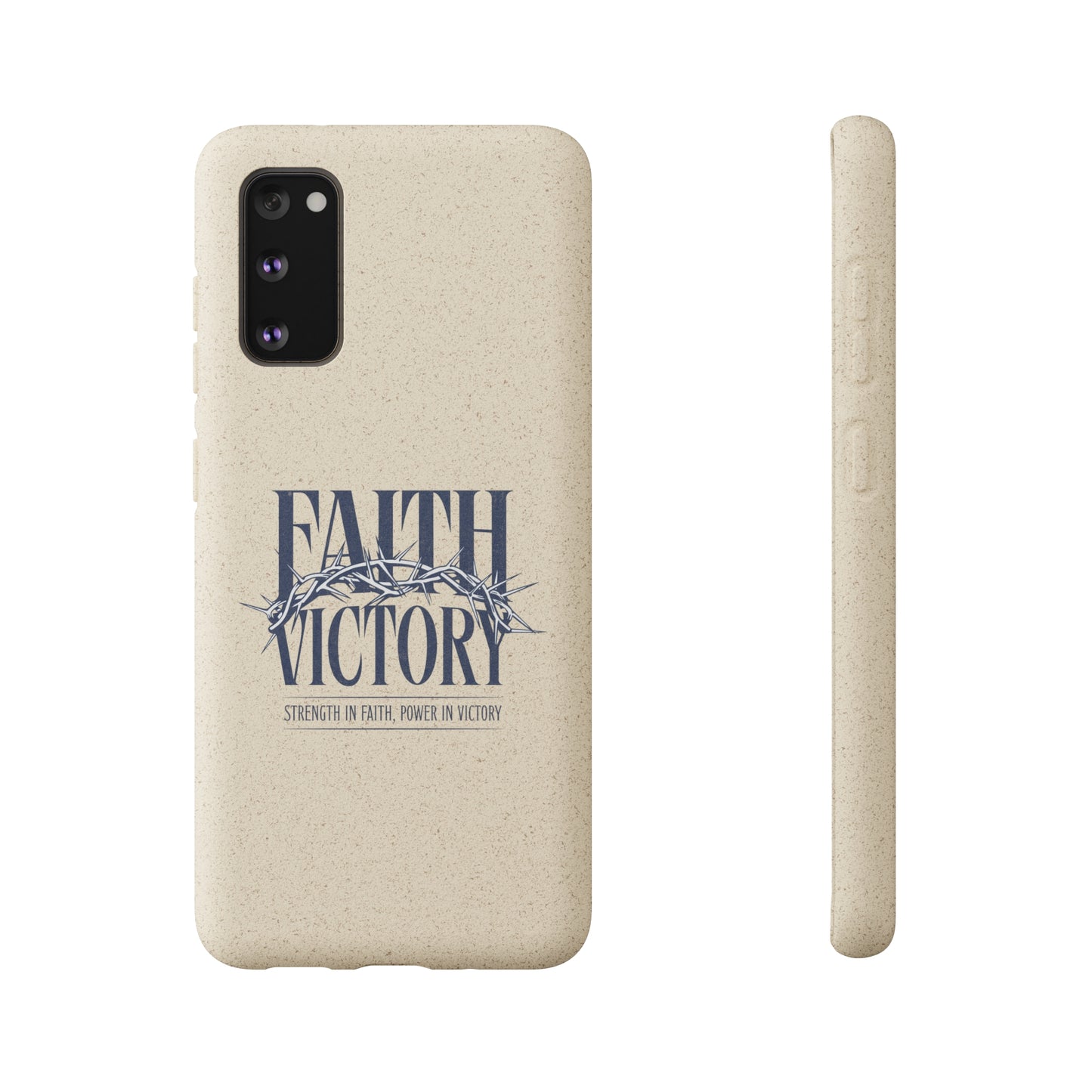 Biodegradable Phone Case - Faith & Victory Design