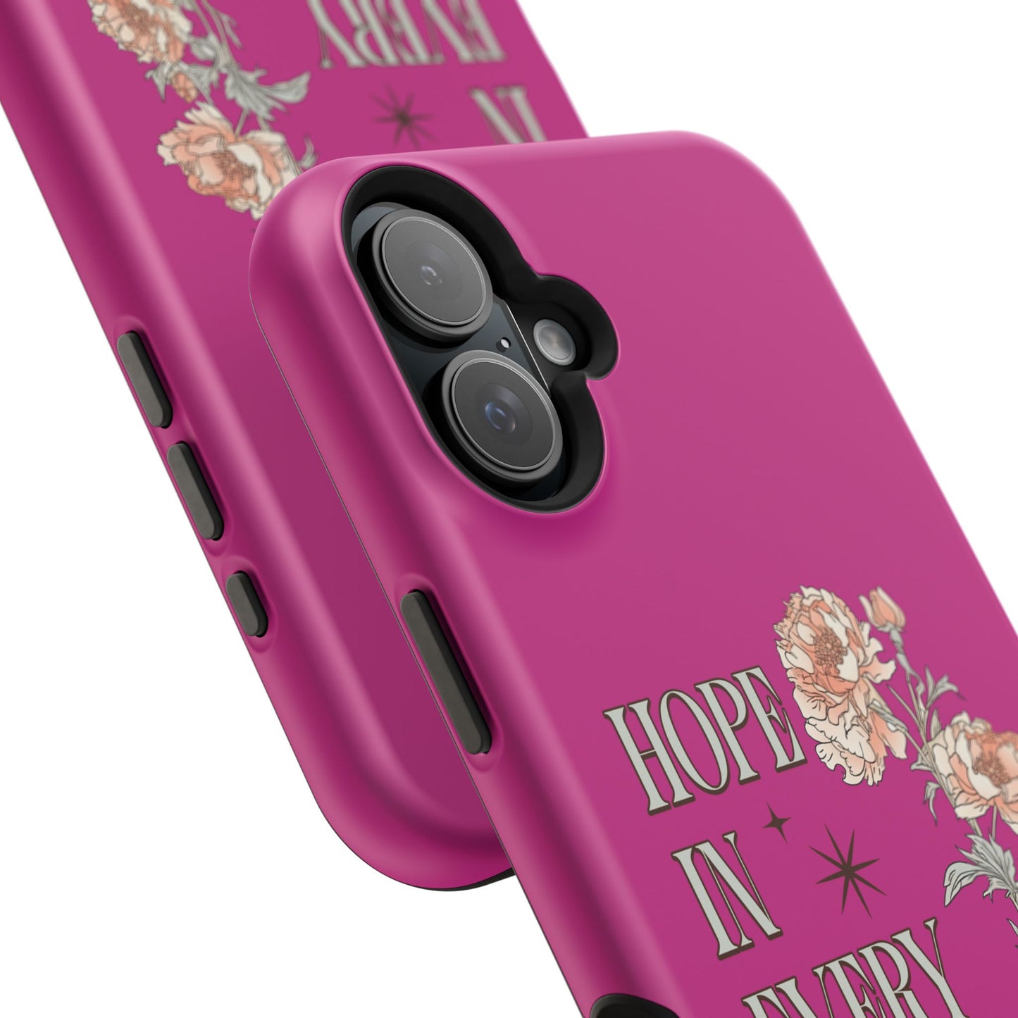 Inspirational Floral Magnetic Tough Case - "Hope in Every Season"