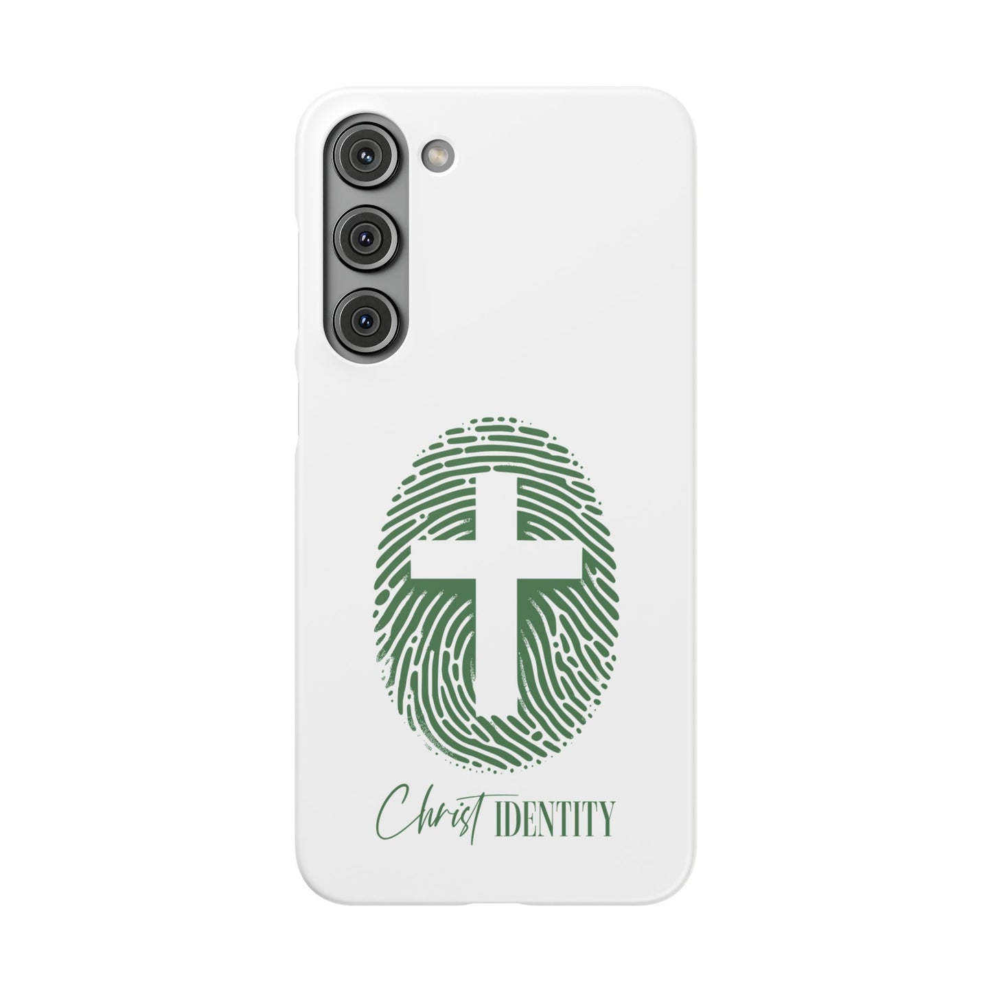 Inspirational Christ Identity Snap Case - Faith-Based Phone Cover