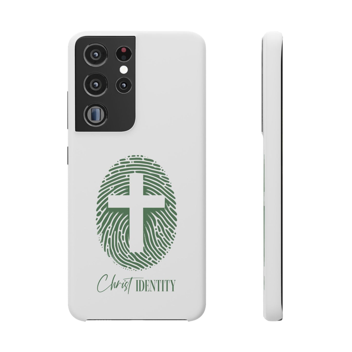 Inspirational Christ Identity Snap Case - Faith-Based Phone Cover