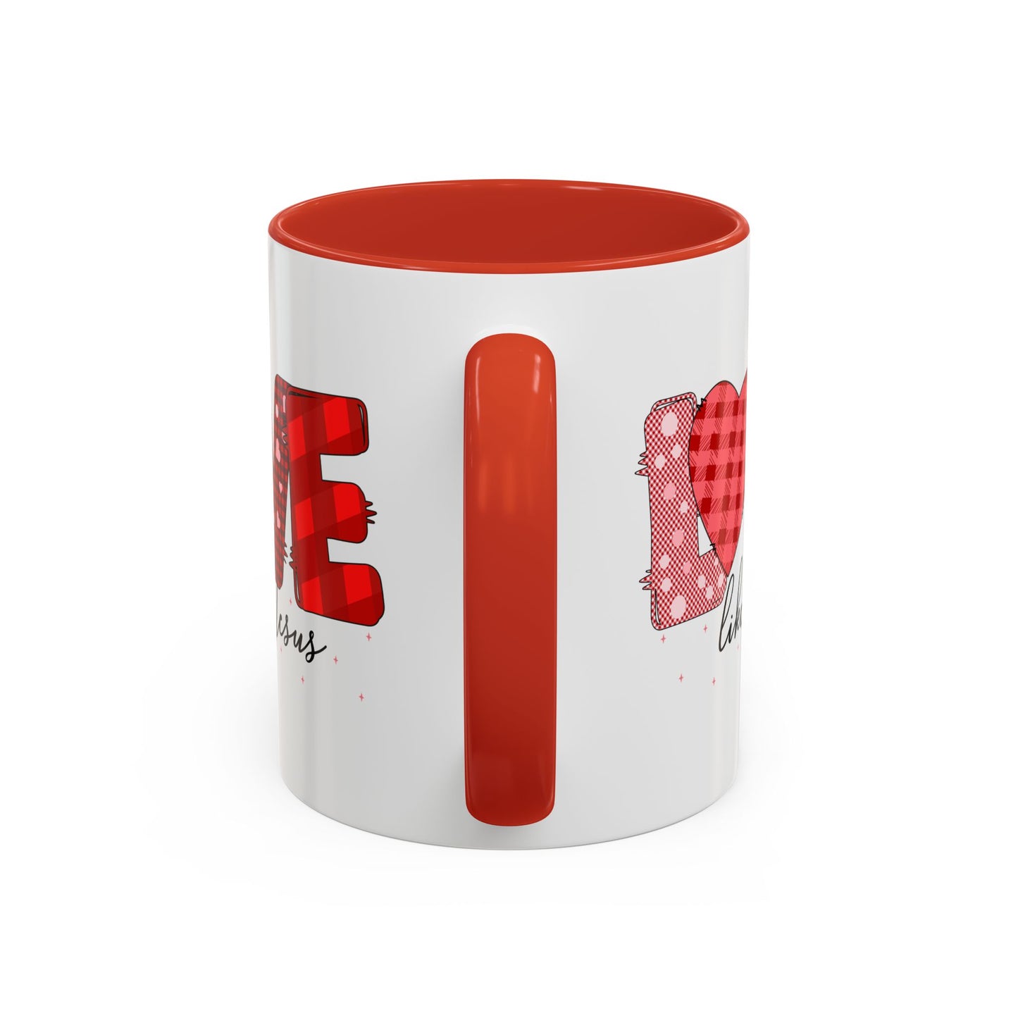 Love Like Jesus Accent Coffee Mug - Perfect Gift for Coffee Lovers, Inspirational Mug for Holidays, Home Décor, Christian Gifts, Home