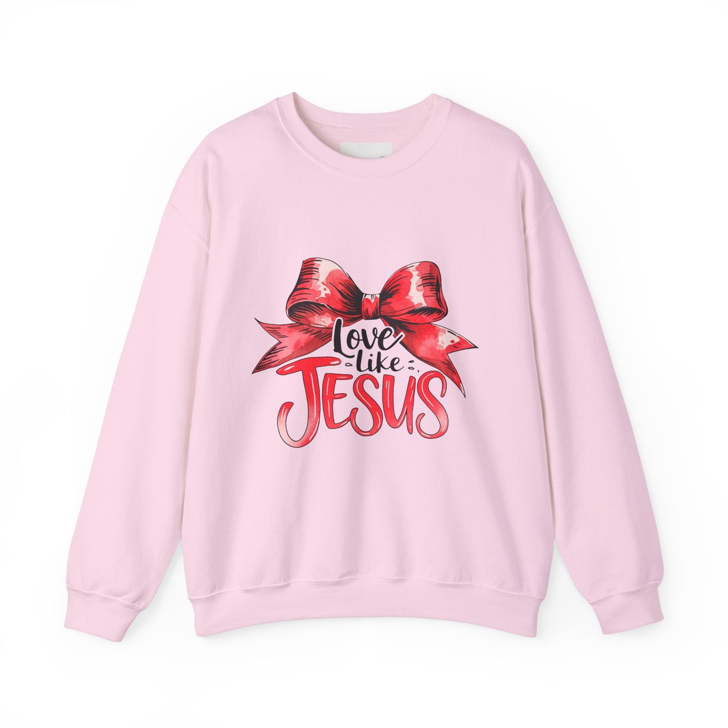 Love Like Jesus Sweatshirt | Inspirational Crewneck | Faith-Based Apparel | Christian Gift | Cozy Church Wear, Religious Motivation,