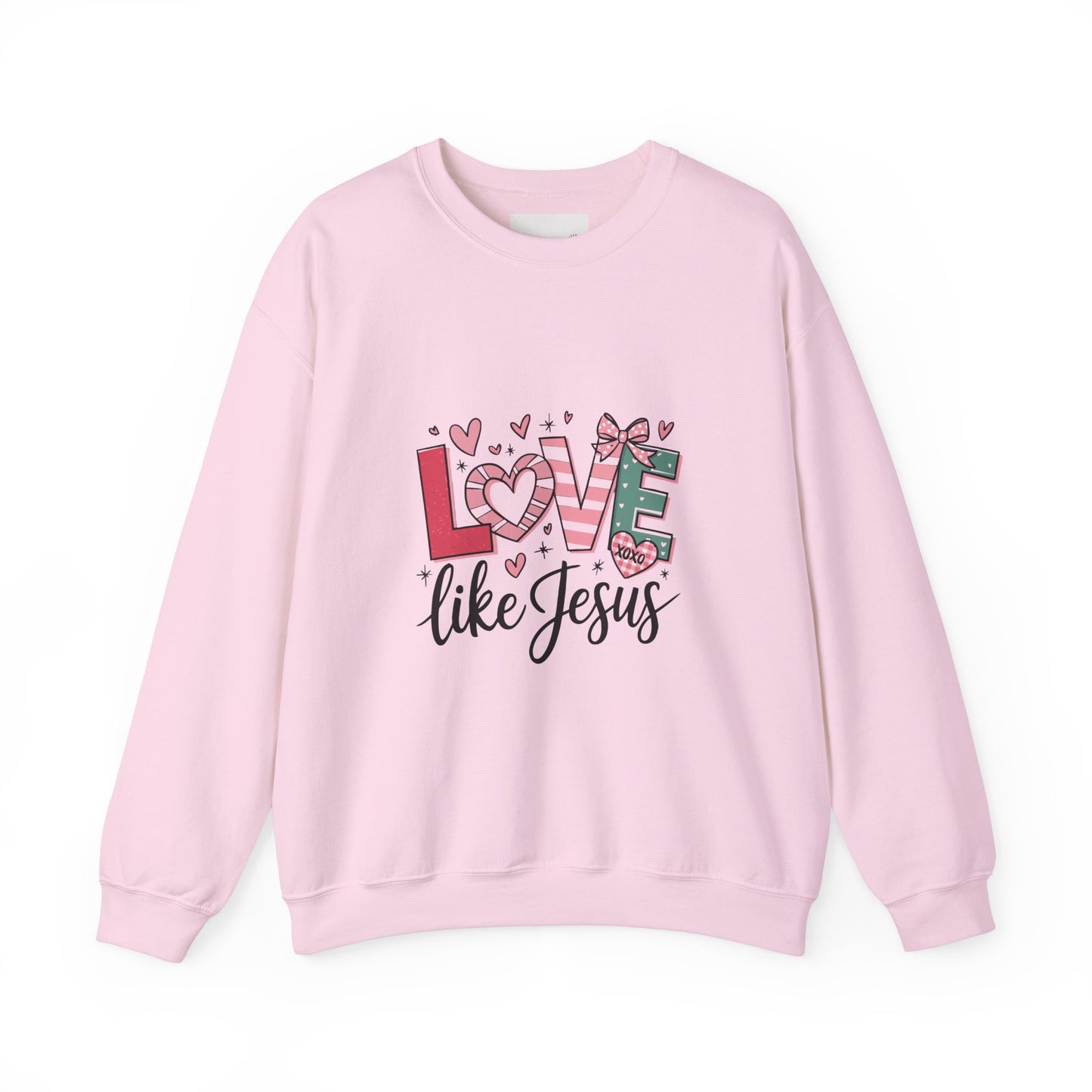Love Like Jesus Sweatshirt, Cozy Unisex Crewneck, Christian Gift, Inspirational Apparel, Faith-Based Fashion, Spring & Winter Wear
