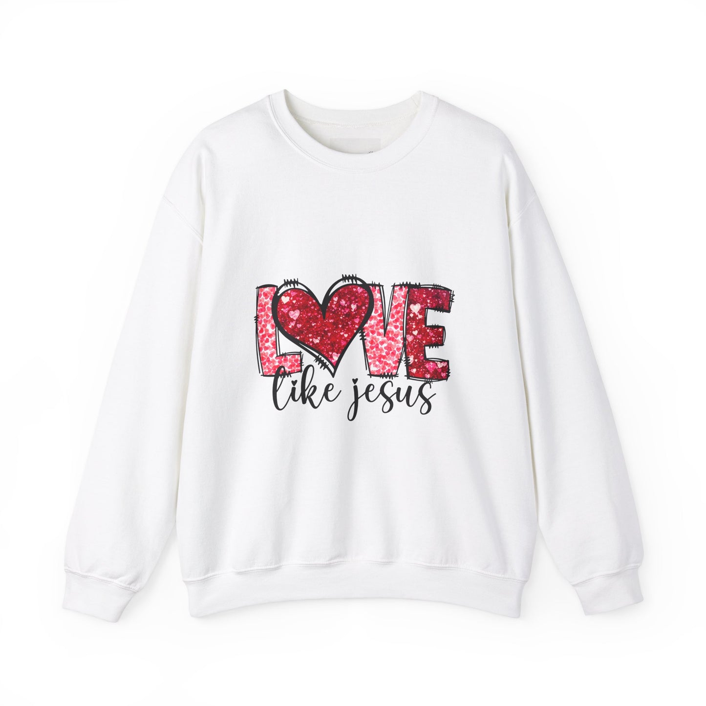 Love Like Jesus Crewneck Sweatshirt, Faithful Christians Gift, Cozy Christian Apparel, Inspirational Sweatshirt, Religious Gifts