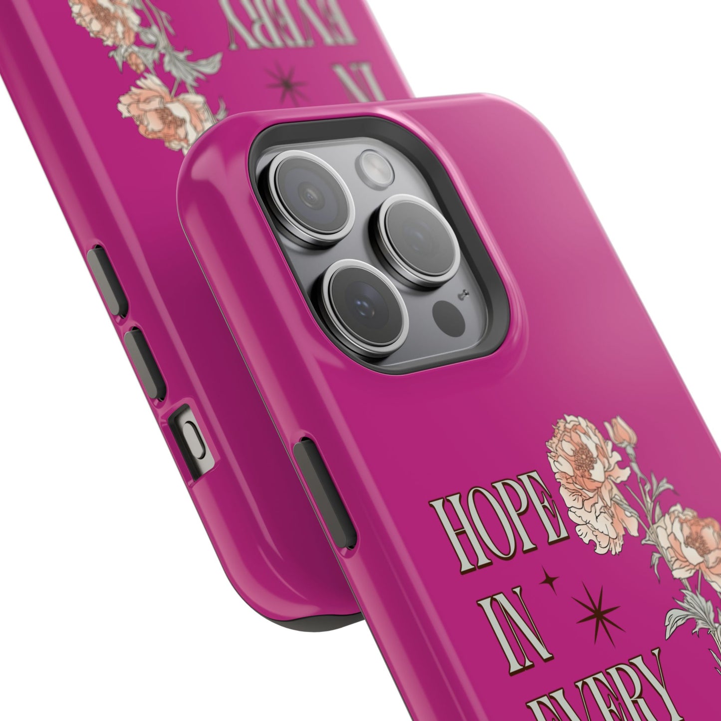 Inspirational Floral Magnetic Tough Case - "Hope in Every Season"
