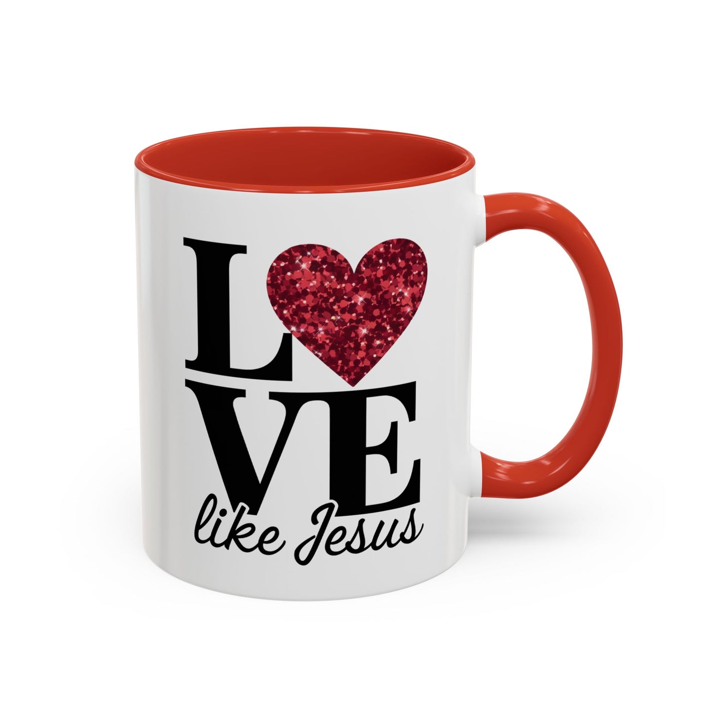 Inspirational Love Mug - Heart Design, Perfect Gift for Christians, Quotes Mug, Coffee Lover's Gift, Decorate Your Kitchen