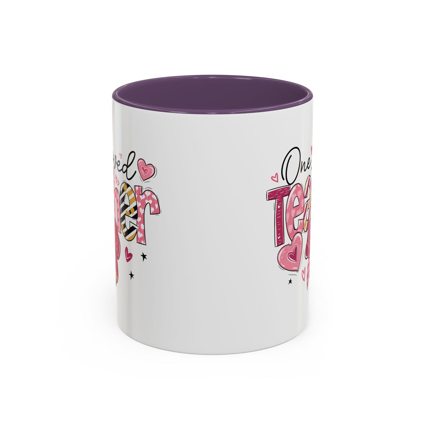 Cute Teacher Coffee Mug - One Loved Teacher Gift, Teacher Appreciation, Back to School, Inspirational Mug, Classroom Decor