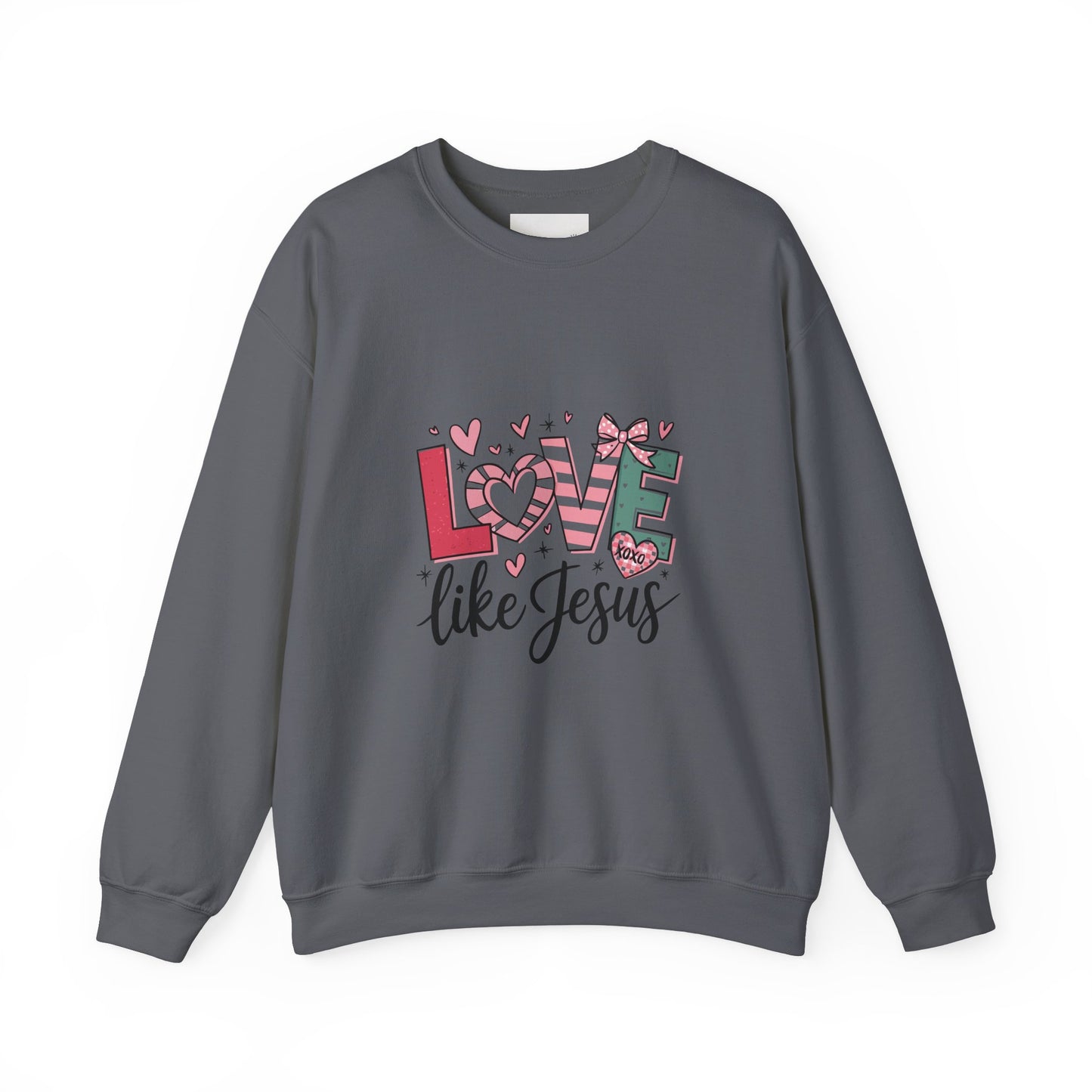 Love Like Jesus Sweatshirt, Cozy Unisex Crewneck, Christian Gift, Inspirational Apparel, Faith-Based Fashion, Spring & Winter Wear
