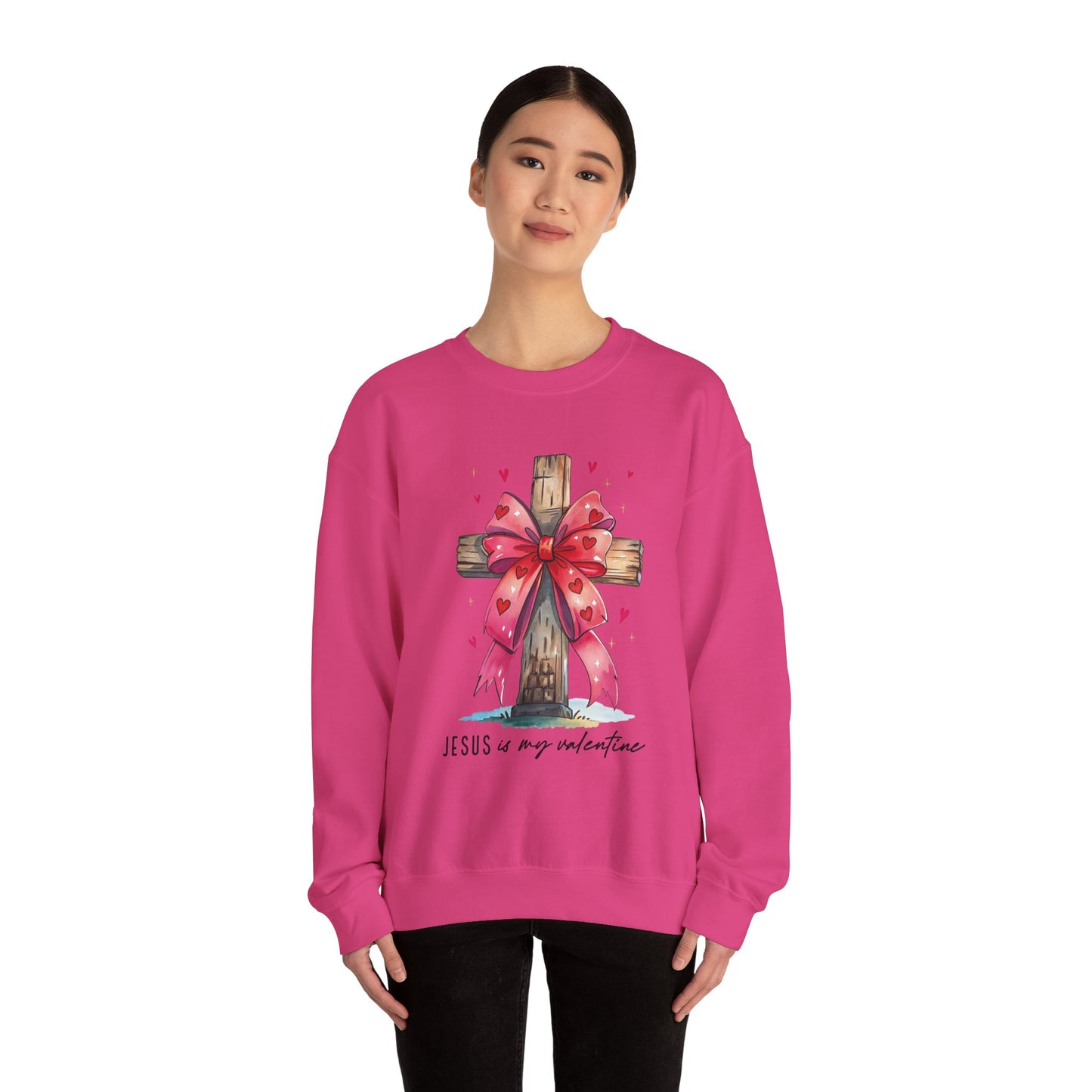 Faith-Inspired Crewneck Sweatshirt, Cozy Christian Gift, Jesus Love Apparel, Church Sweatshirt, Cute Casual Outfit