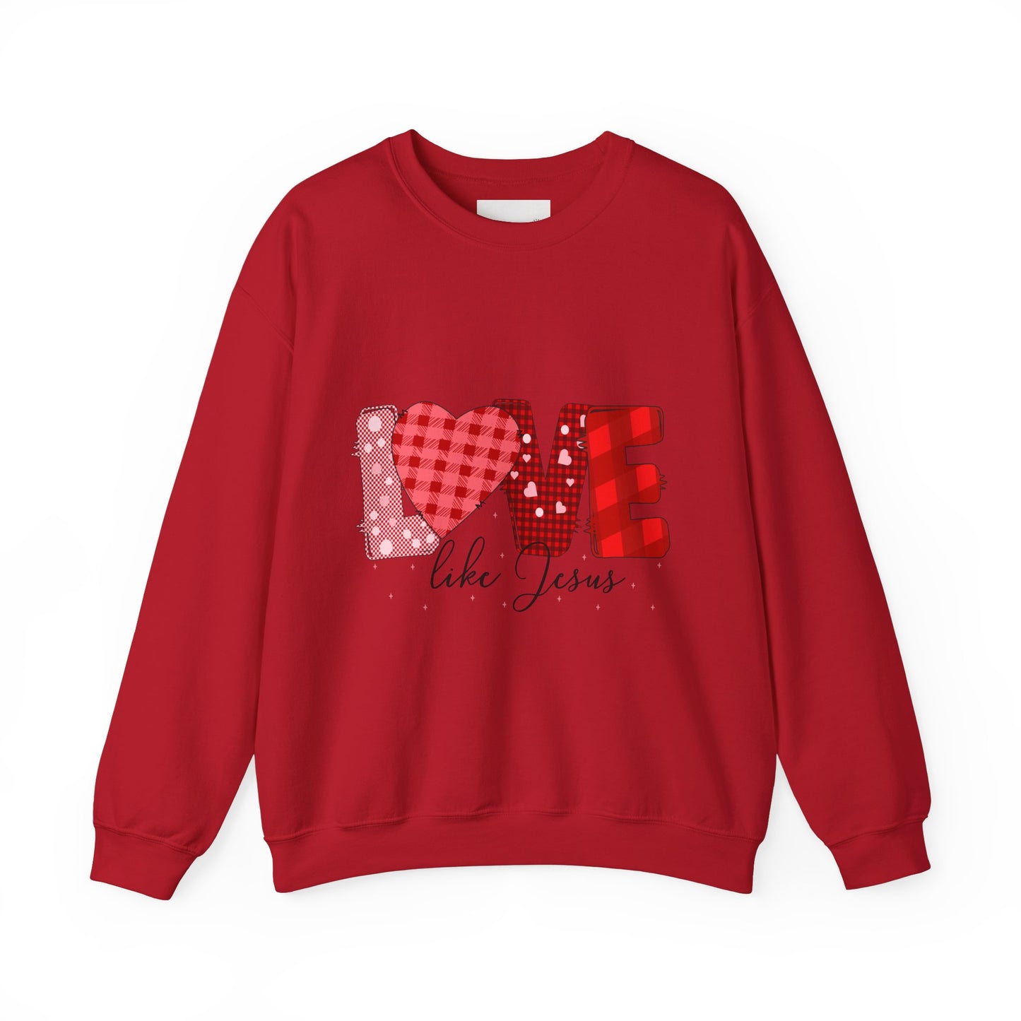 Love Like Jesus Sweatshirt | Cozy Crewneck for Faith & Love | Perfect for Easter, Valentine's Day, Christian Gifts, Casual Wear, Bible Study