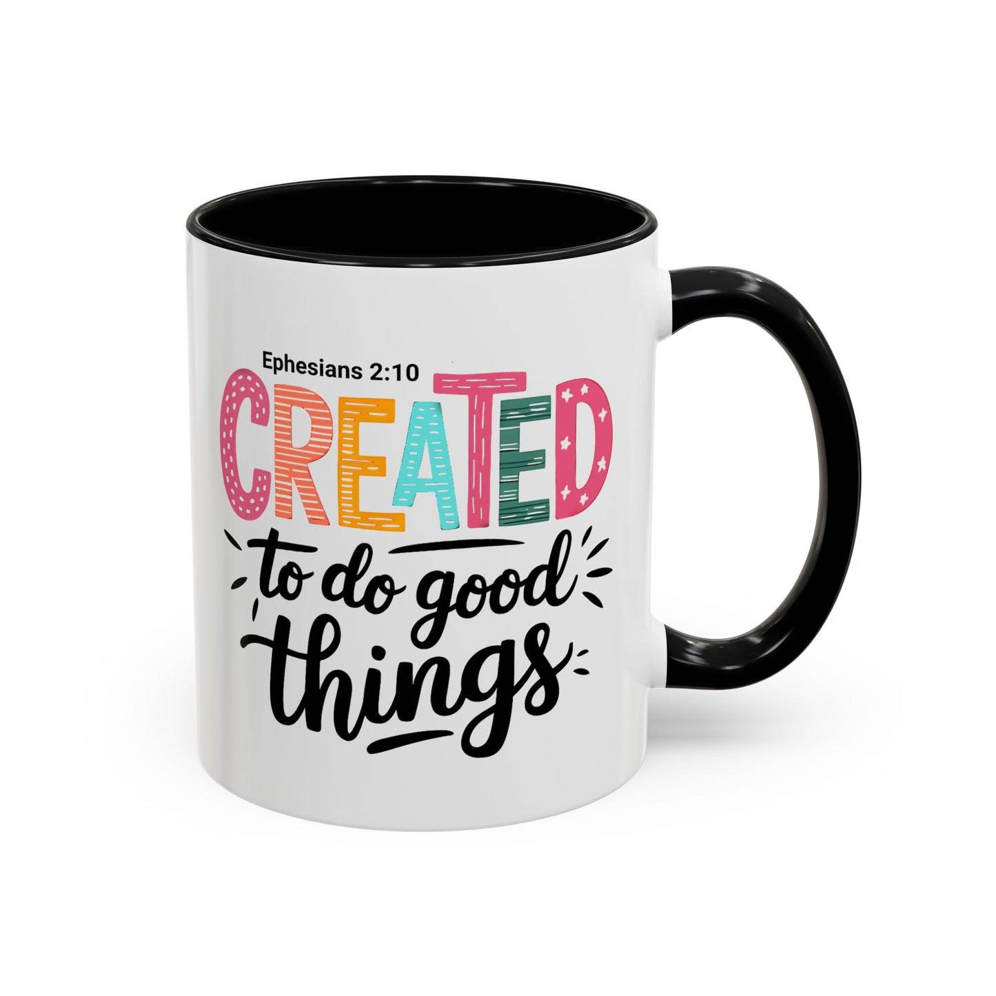 Inspirational Accent Coffee Mug - Perfect for Gifts, Home Decor, Faith-Based Inspirations, Motivational Quotes, Christian Encouragement
