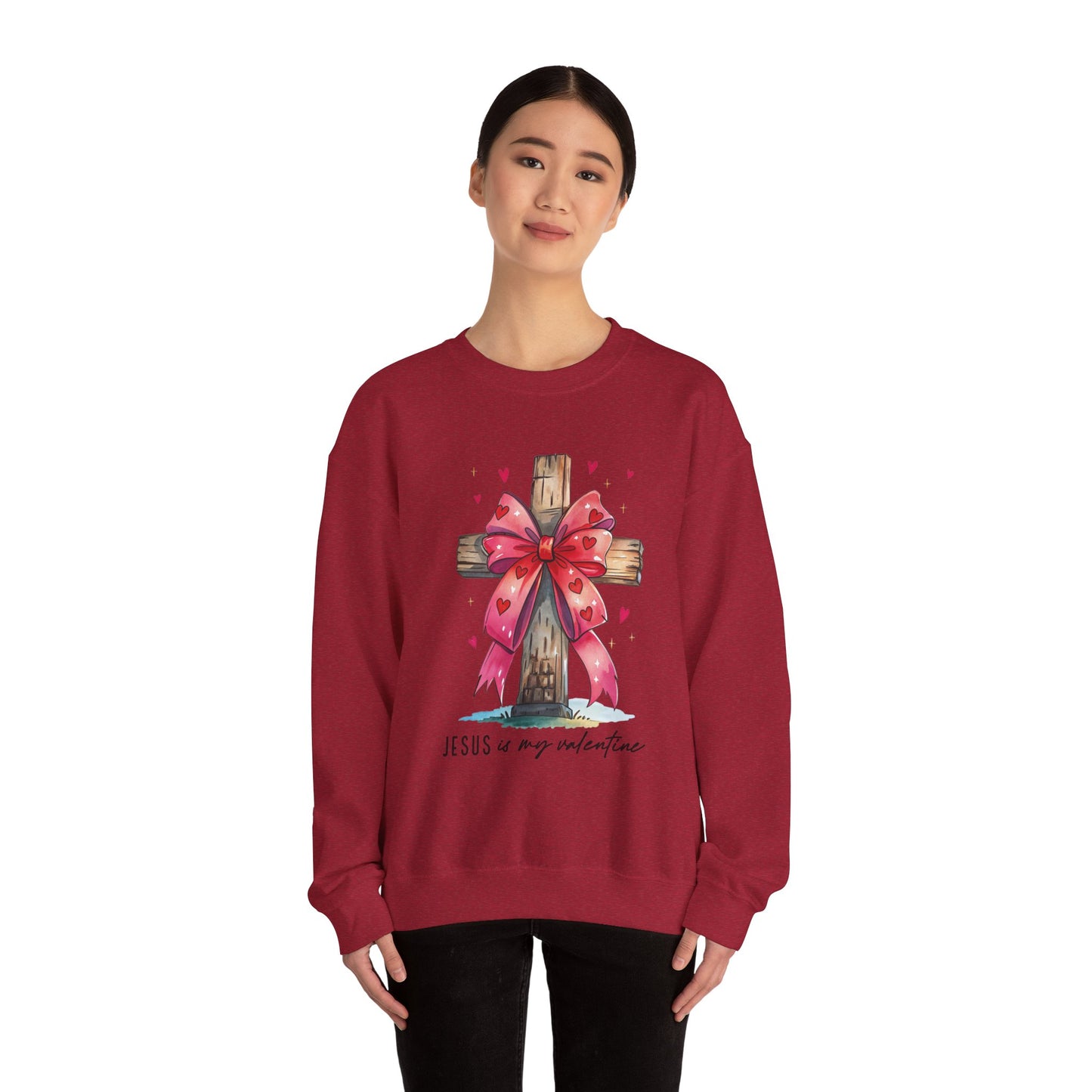 Faith-Inspired Crewneck Sweatshirt, Cozy Christian Gift, Jesus Love Apparel, Church Sweatshirt, Cute Casual Outfit
