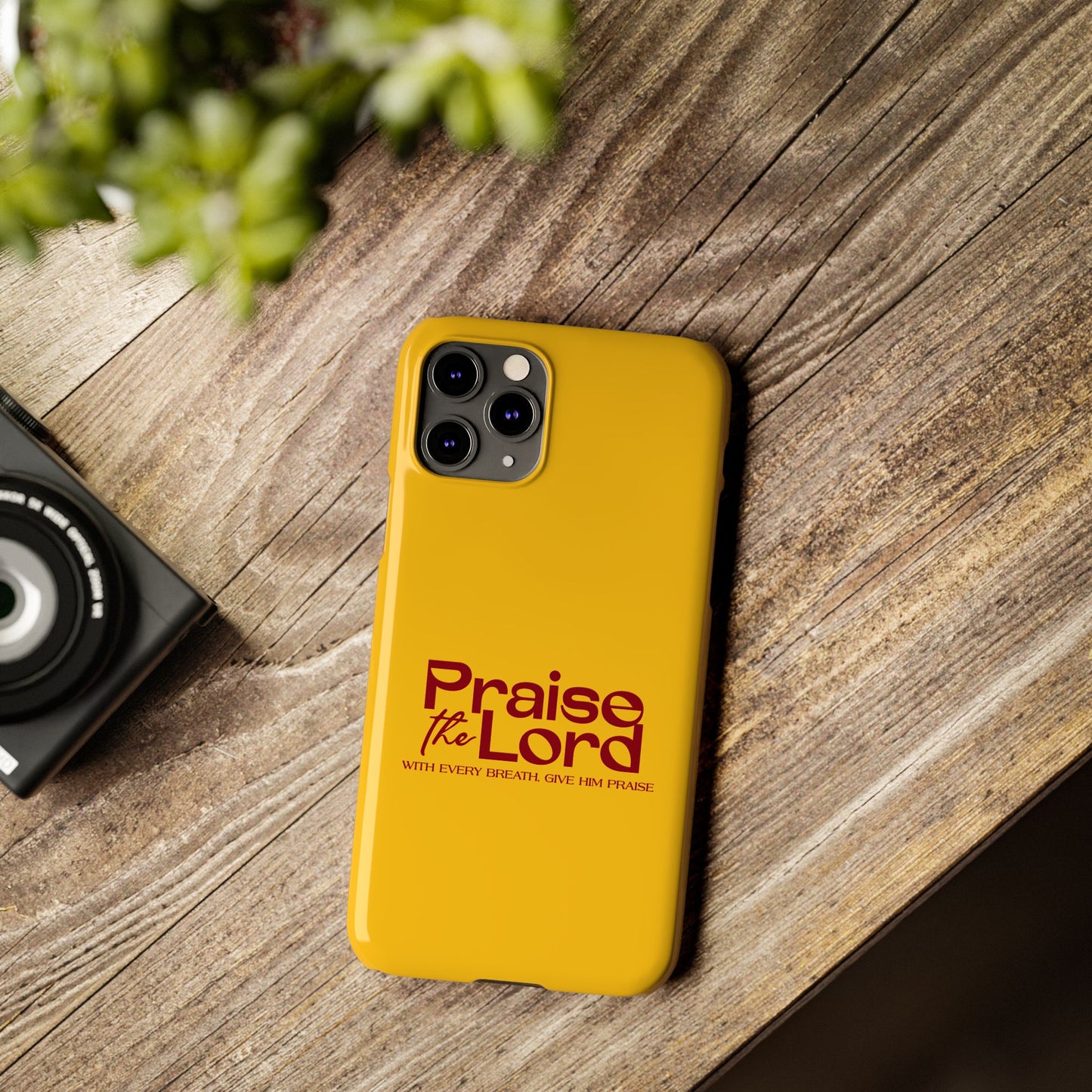 Praise the Lord Slim Phone Case - Inspirational Christian Design