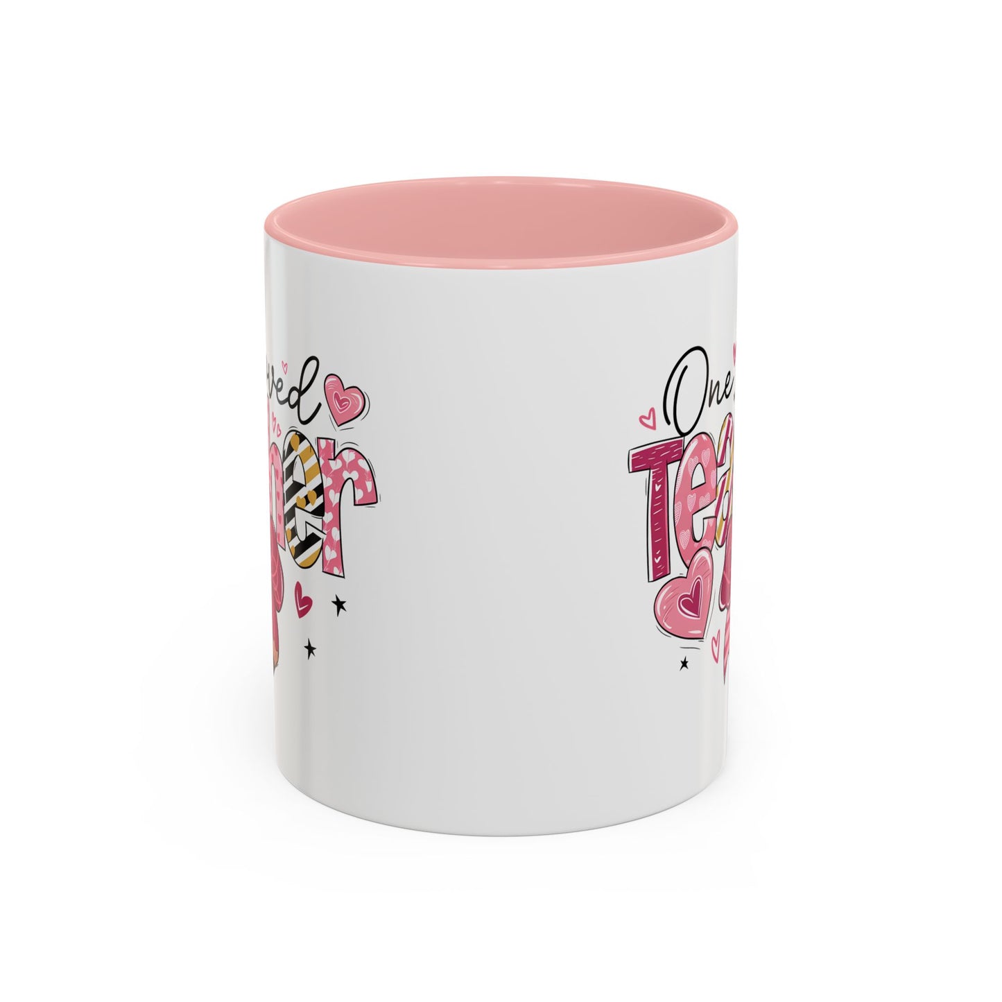 Cute Teacher Coffee Mug - One Loved Teacher Gift, Teacher Appreciation, Back to School, Inspirational Mug, Classroom Decor