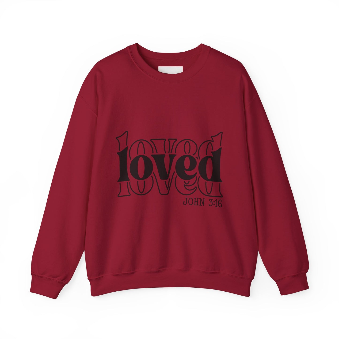 Loved Crewneck Sweatshirt | Cozy Christian Apparel, Perfect for Faith Events, Gift for Her, Church Outfits, Inspirational Fashion