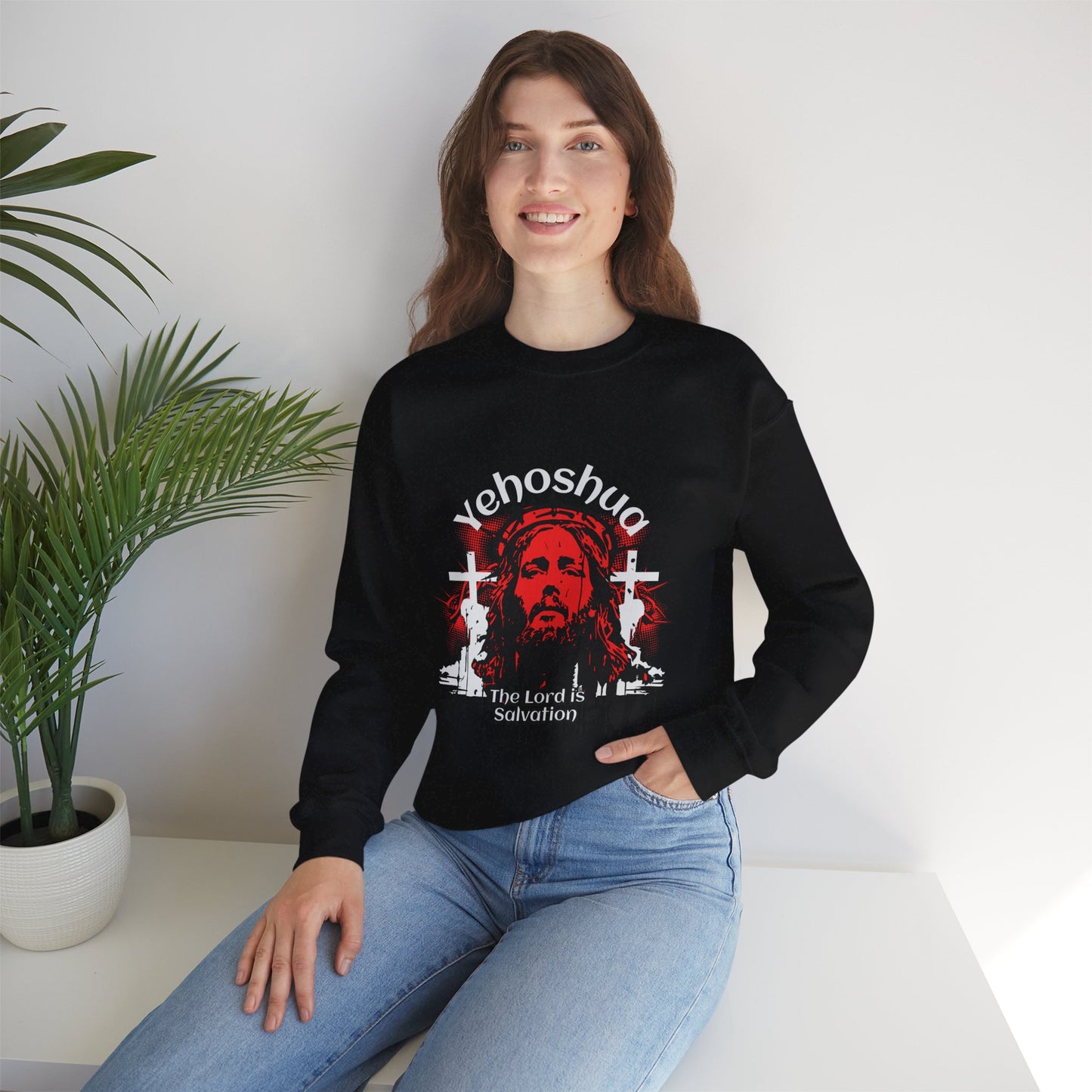 Yehoshua Lord is salvation, Christian Apparel, Motivational Gift, Religious Clothing, Layering Essential, Faith-Based Fashion