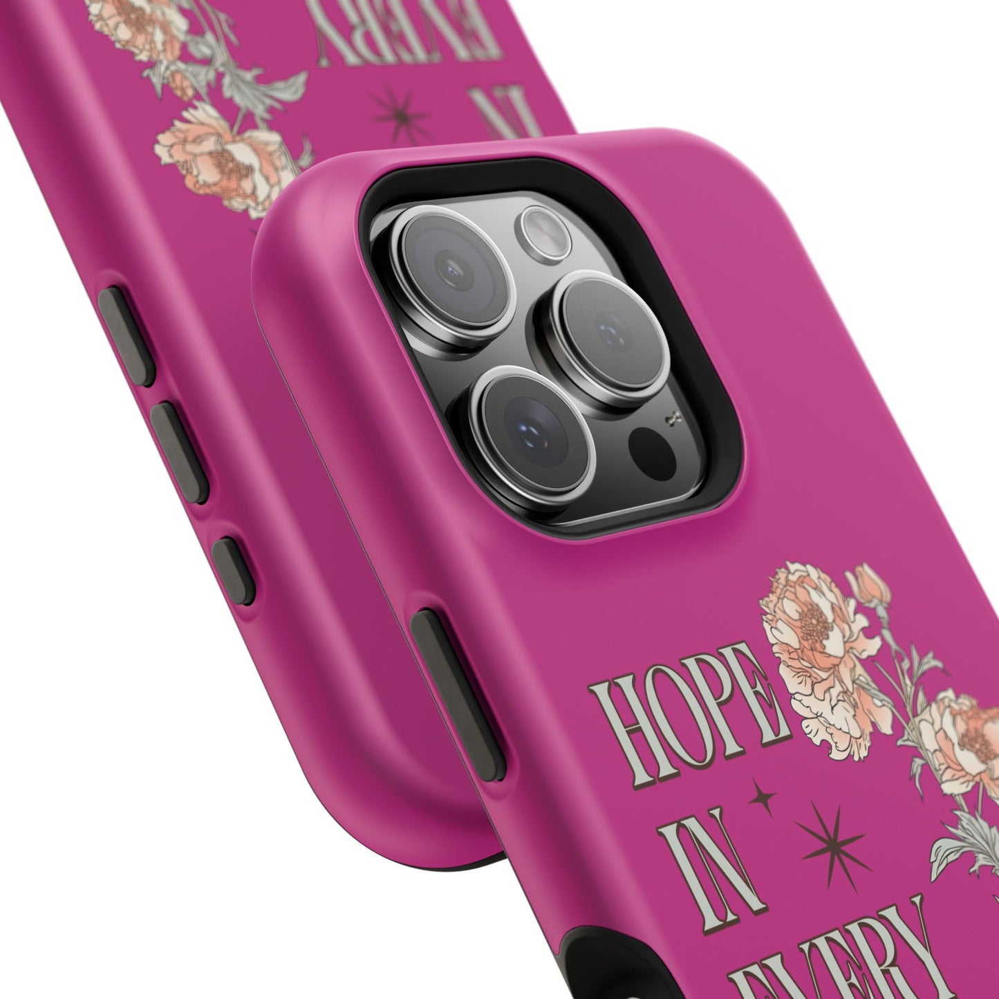 Inspirational Floral Magnetic Tough Case - "Hope in Every Season"