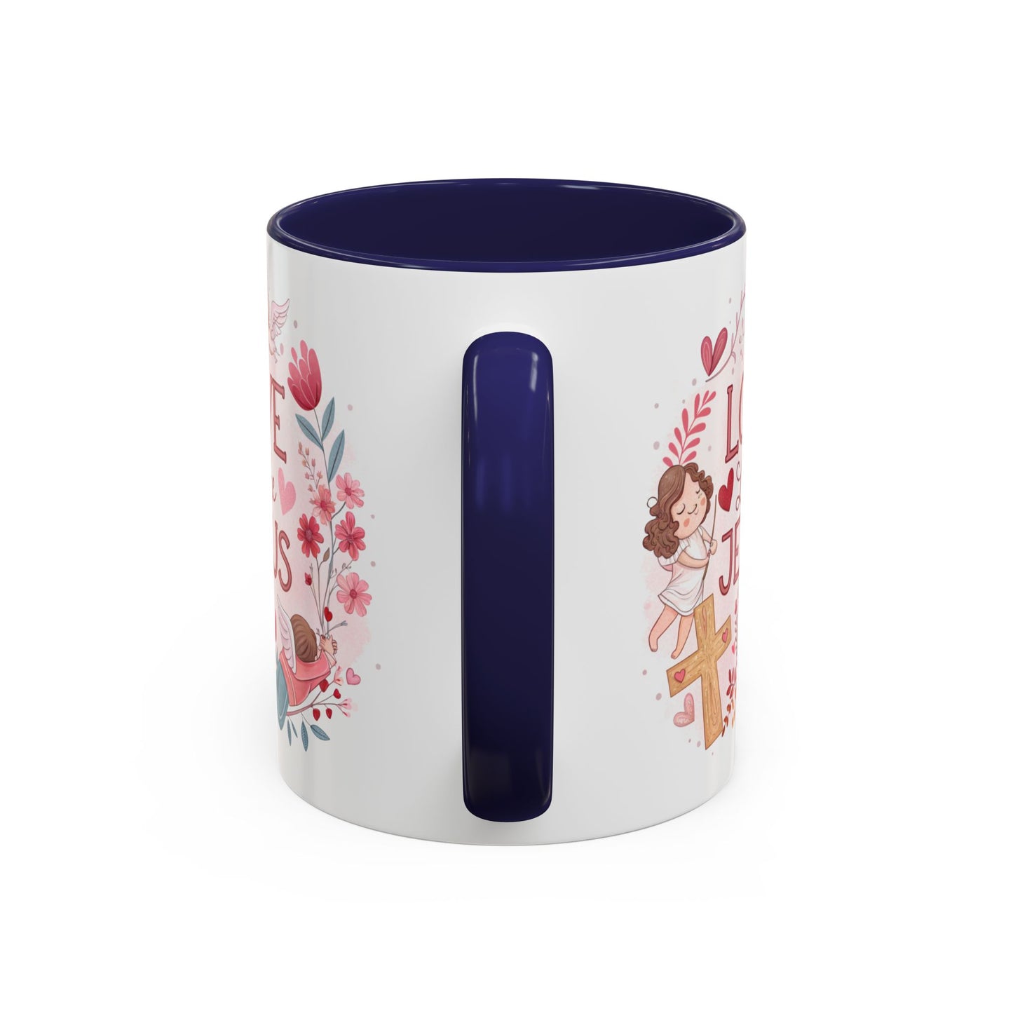 Inspirational Accent Coffee Mug - "Love Like Jesus" Design, Motivational Gift for Christians, Religious Home Decor, Unique Coffee Lover's
