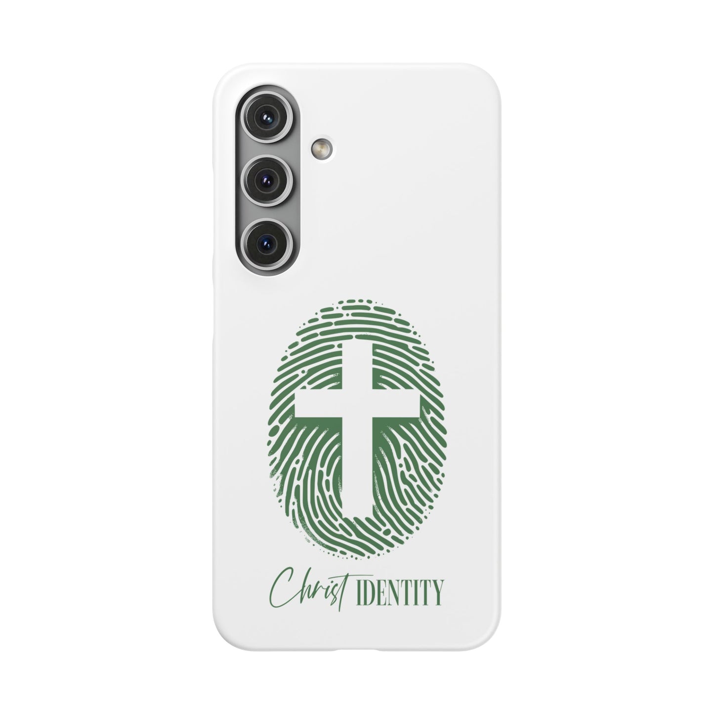 Inspirational Christ Identity Snap Case - Faith-Based Phone Cover