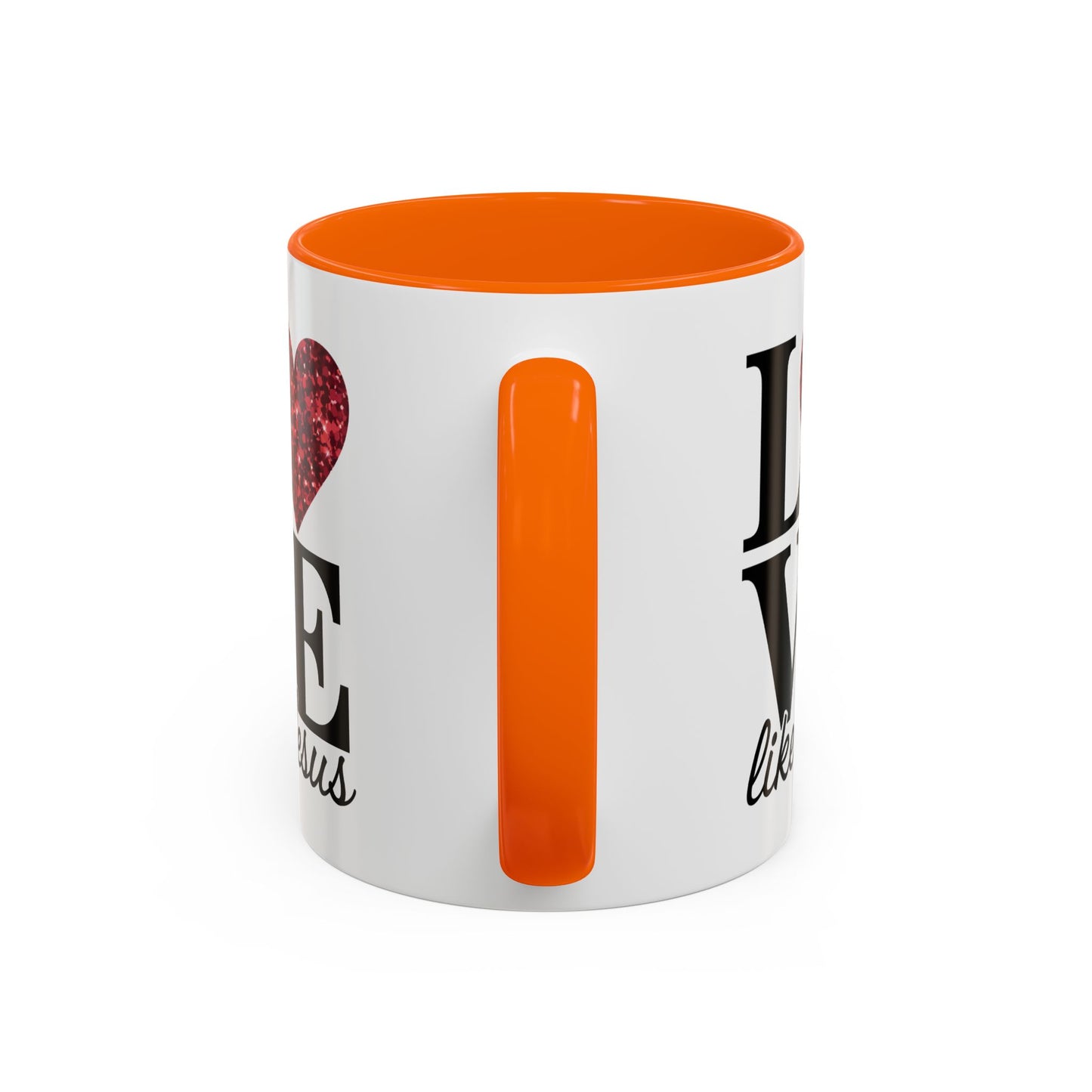 Inspirational Love Mug - Heart Design, Perfect Gift for Christians, Quotes Mug, Coffee Lover's Gift, Decorate Your Kitchen