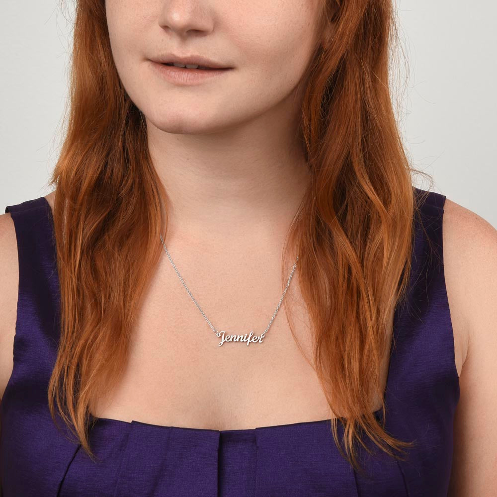 Personalized "Daughter of the King" Name Necklace