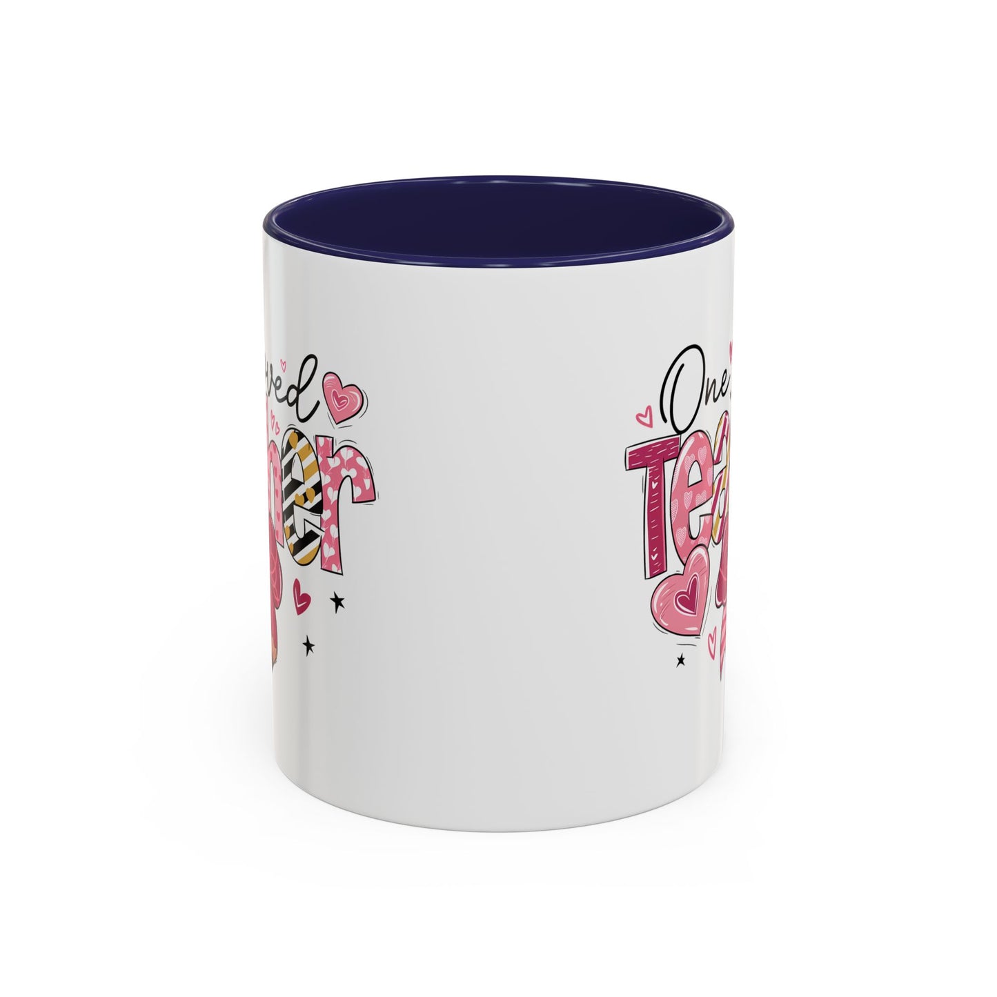 Cute Teacher Coffee Mug - One Loved Teacher Gift, Teacher Appreciation, Back to School, Inspirational Mug, Classroom Decor