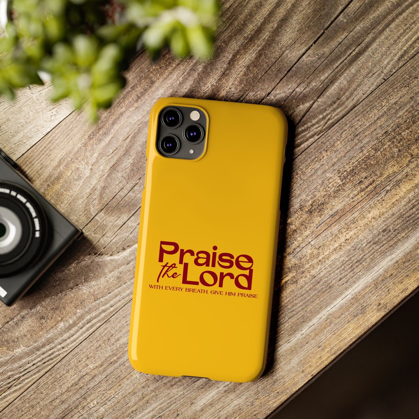 Praise the Lord Slim Phone Case - Inspirational Christian Design