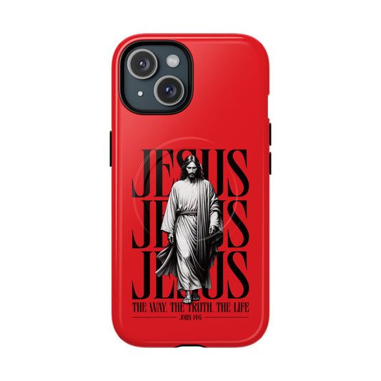 Faith-Inspired Tough Magnetic Phone Case - Jesus The Way, The Truth, The Life