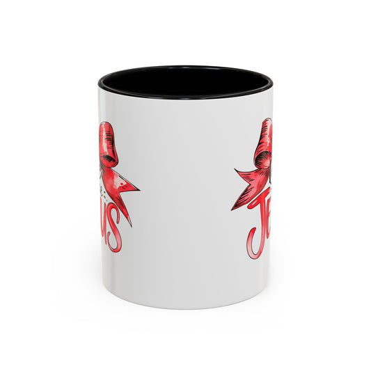 Love Like Jesus Accent Coffee Mug, Inspirational Gift, Unique Ceramic Mug, Christian Decor, Faith-Based Present, Daily Motivation