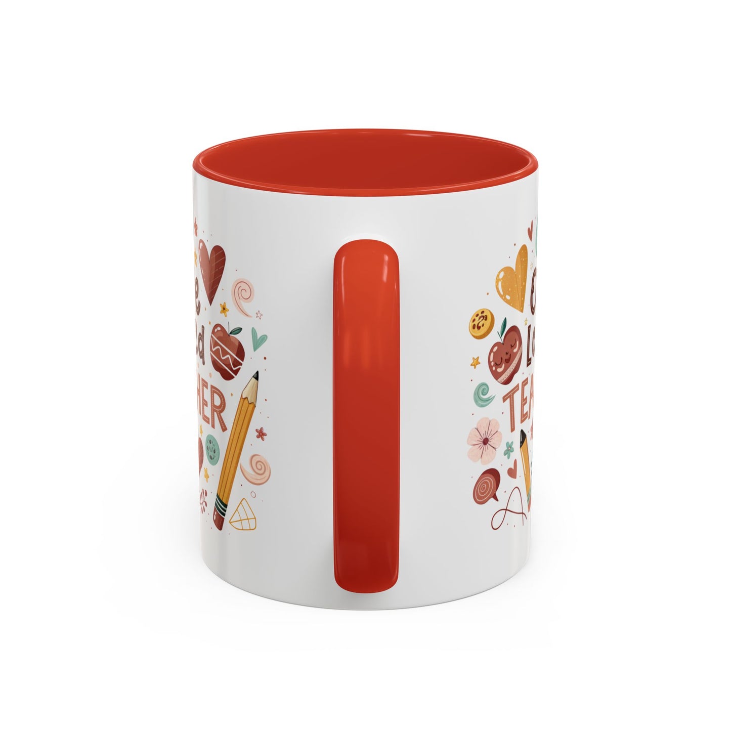 Teacher Appreciation Coffee Mug, Cute Gift for Educators, One Loved Teacher, Ideal for Birthdays and Holidays, Fun and Colorful
