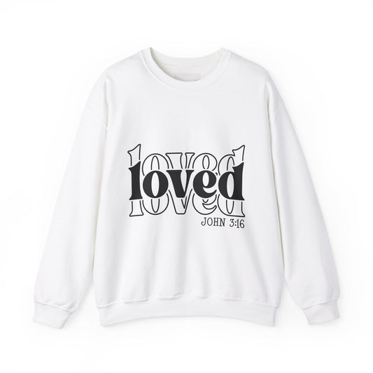 Loved Crewneck Sweatshirt | Cozy Christian Apparel, Perfect for Faith Events, Gift for Her, Church Outfits, Inspirational Fashion
