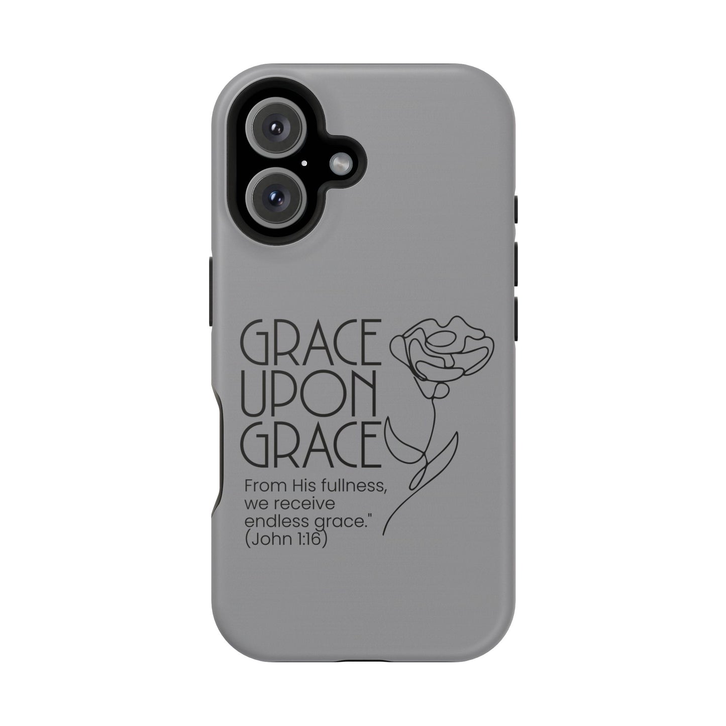 Inspirational Magnetic Phone Case - 'Grace Upon Grace' Design