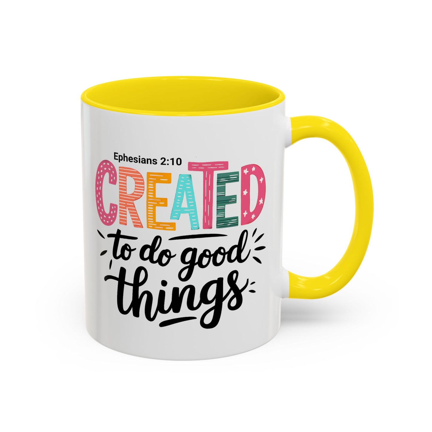 Inspirational Accent Coffee Mug - Perfect for Gifts, Home Decor, Faith-Based Inspirations, Motivational Quotes, Christian Encouragement