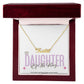 Personalized "Daughter of the King" Name Necklace