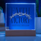 Faith Victory Acrylic Square Plaque – Strength in Faith, Power in Victory